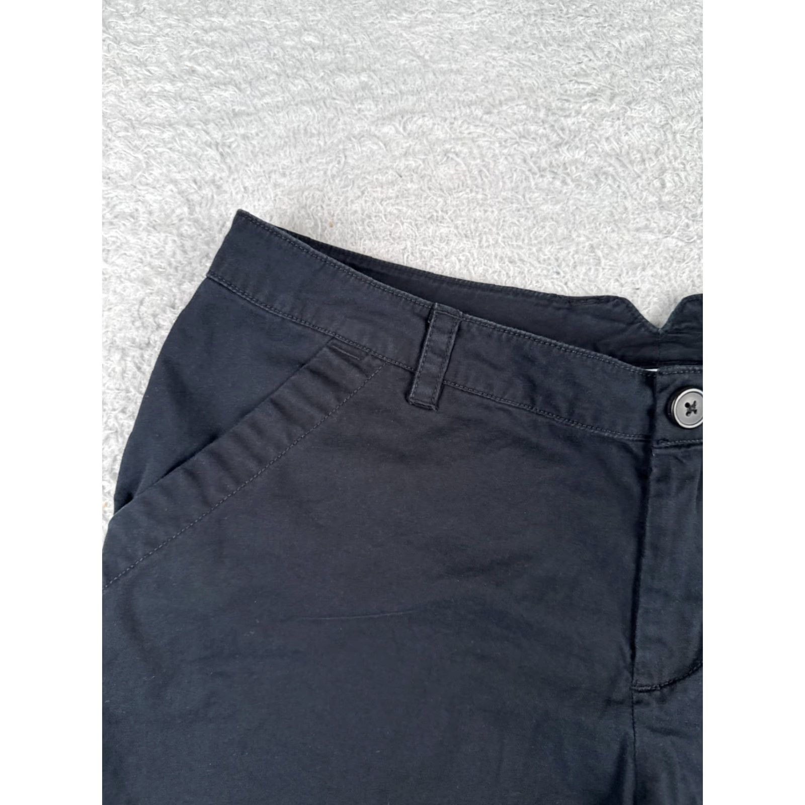 Vintage Columbia Shorts Women 10 Black Chino 100% Cotton Bush Pockets Hiking Camp 31x4 Size 32" / US 10 / IT 46 - 4 Thumbnail