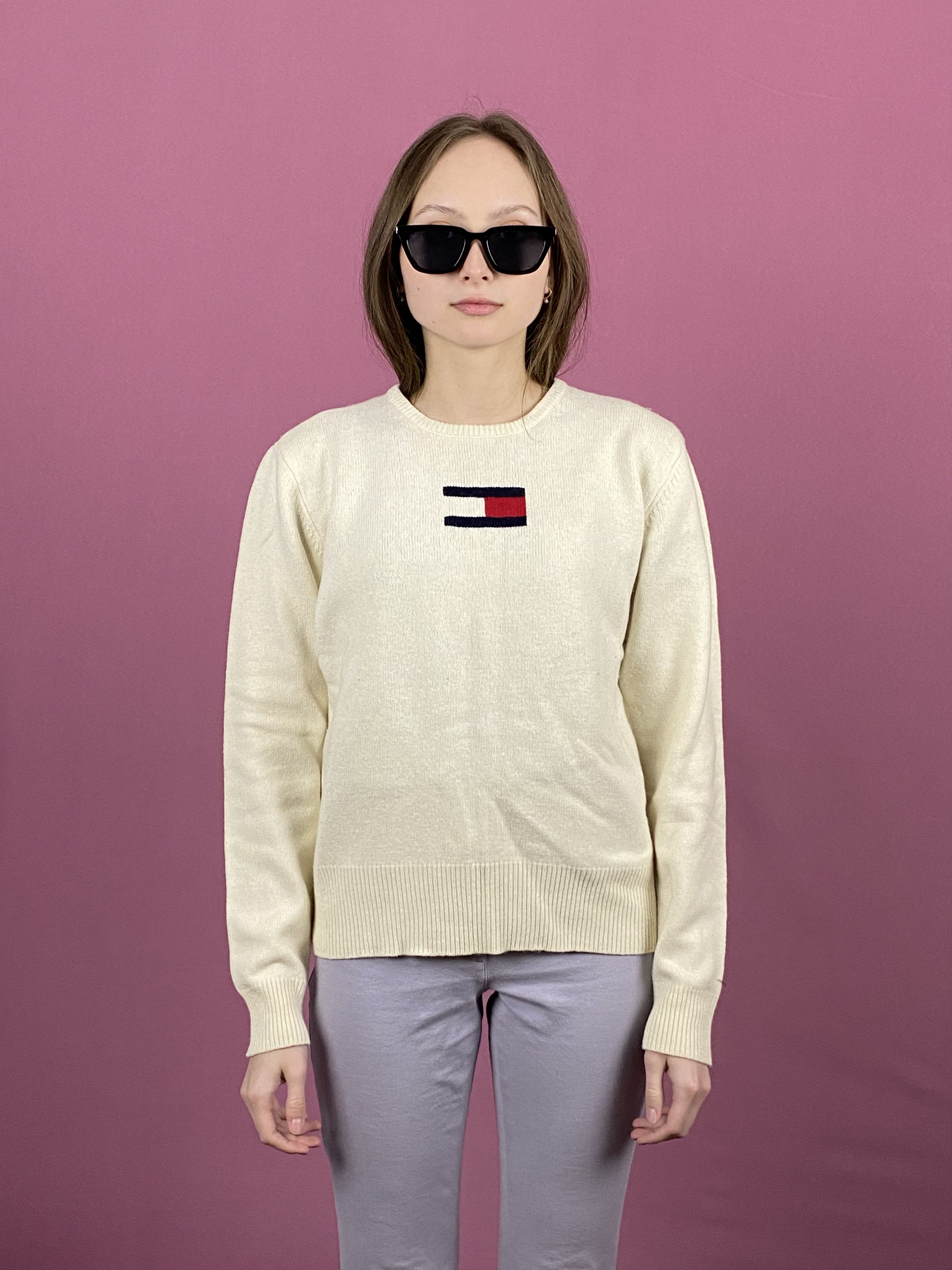 Tommy Hilfiger × Vintage Tommy Hilfiger Vintage Women's Sweater - L Size L / US 10 / IT 46 - 1 Thumbnail