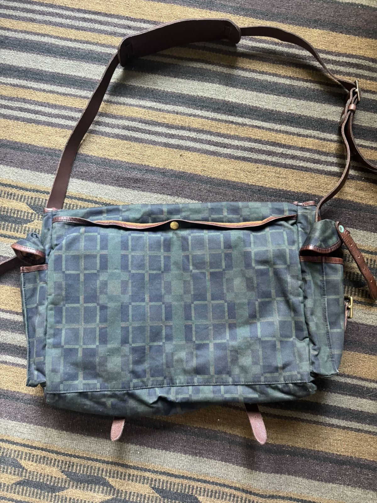 RRL Ralph Lauren Oil Cloth Side Bag Size ONE SIZE - 3 Thumbnail