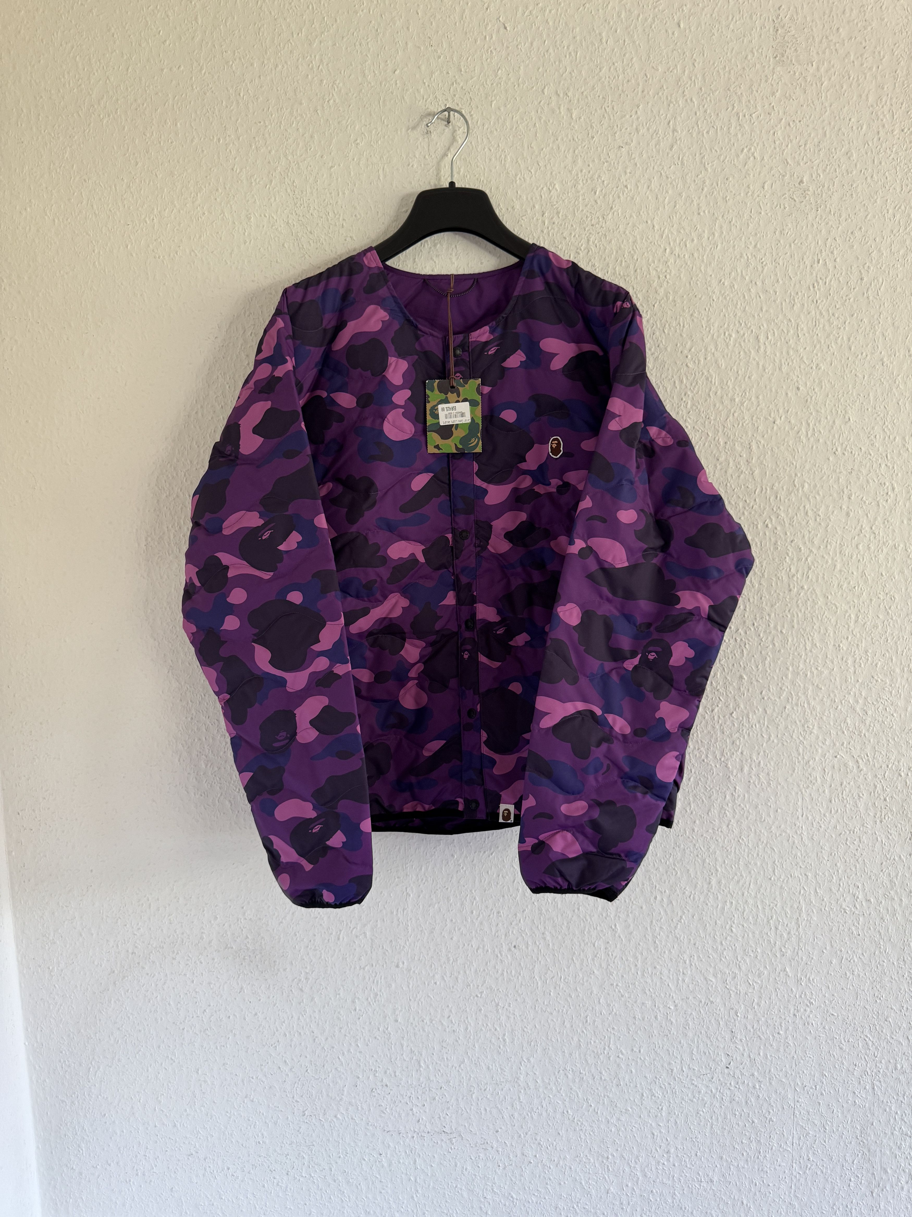 Bape Purple Color Camo Lightweight Down Jacket Size US XXL / EU 58 / 5 - 1 Thumbnail