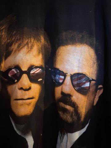 Band Tees TRASH VINTAGE FACE 2 FACE ELTON JOHN BILLY JOEL Size US L / EU 52-54 / 3 - 8 Thumbnail