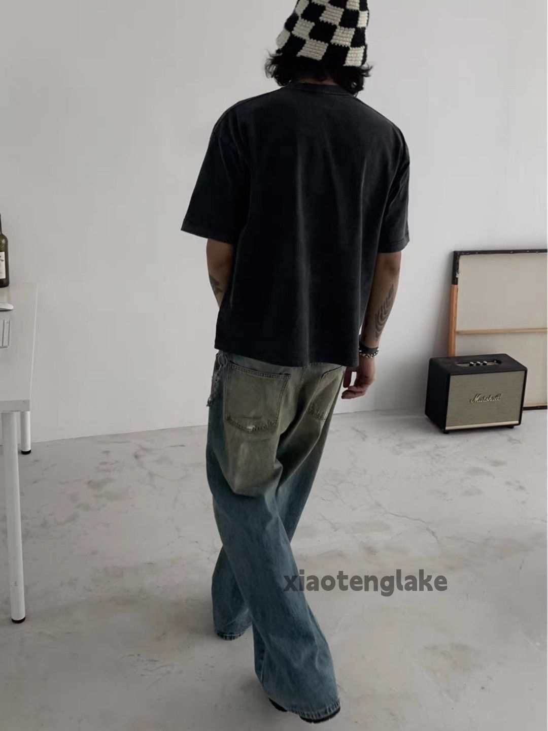 Jean × Vintage washed faded utility punk grunge rusty stain paint jeans Size US 32 / EU 48 - 7 Thumbnail