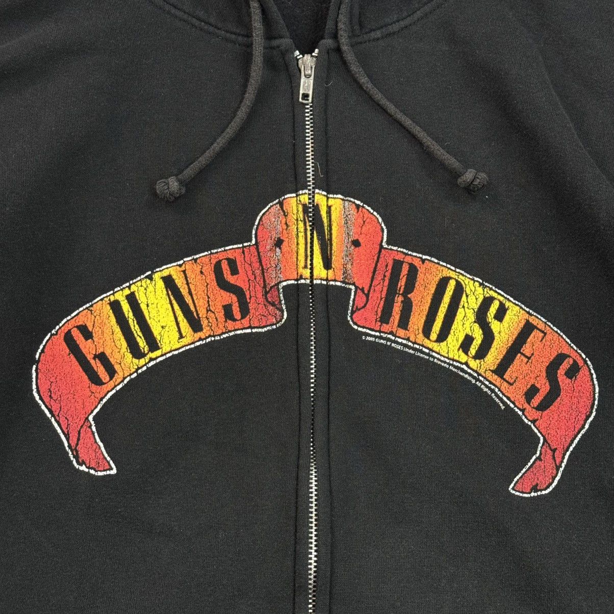 Band Tees × Vintage Vintage 2005 Guns N’ Roses Zip Hoodie Rock Band Boxy Fit Size US L / EU 52-54 / 3 - 6 Thumbnail