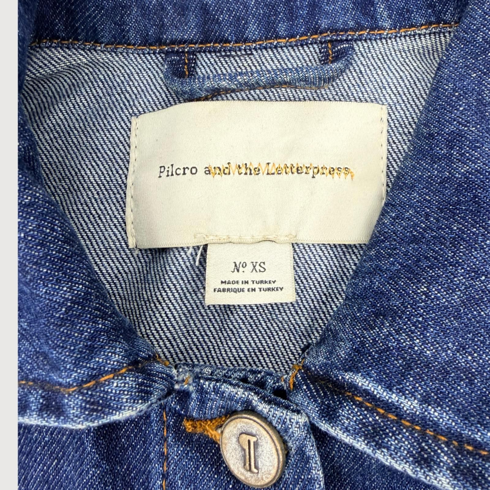 Other Anthro Pilcro Cropped Denim Jacket Dark Wash XS Chic Size XS / US 0-2 / IT 36-38 - 4 Thumbnail
