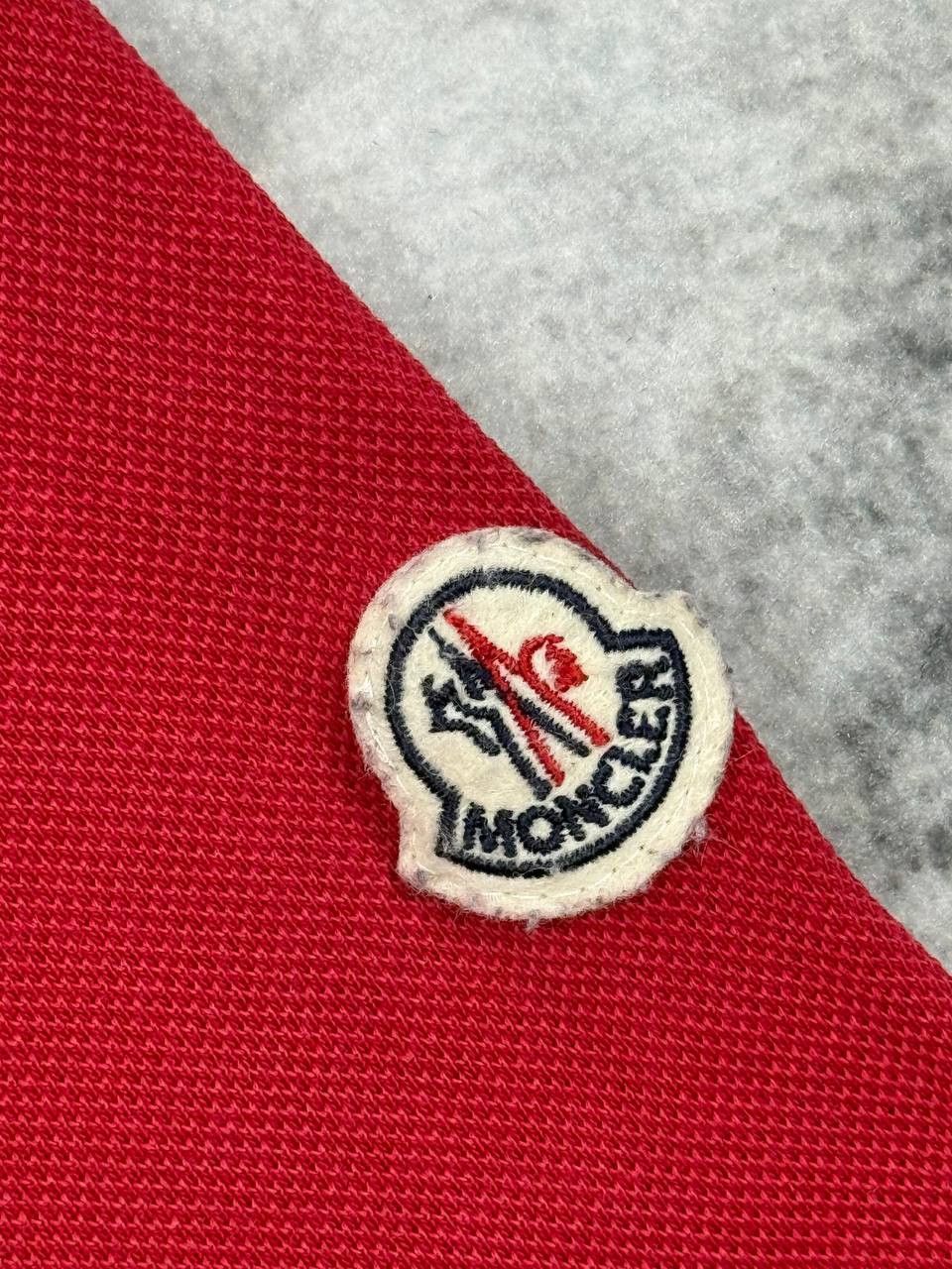 Moncler Moncler Maglia Polo Manica Corta Shirt Men L Red Size US L / EU 52-54 / 3 - 3 Thumbnail