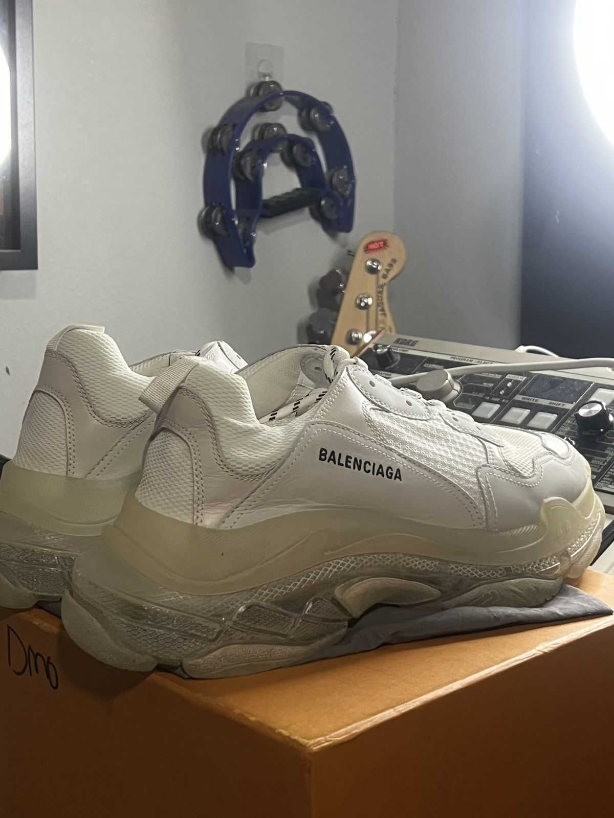 Balenciaga Triple S Clear Sole White – Size 45 (US 12)