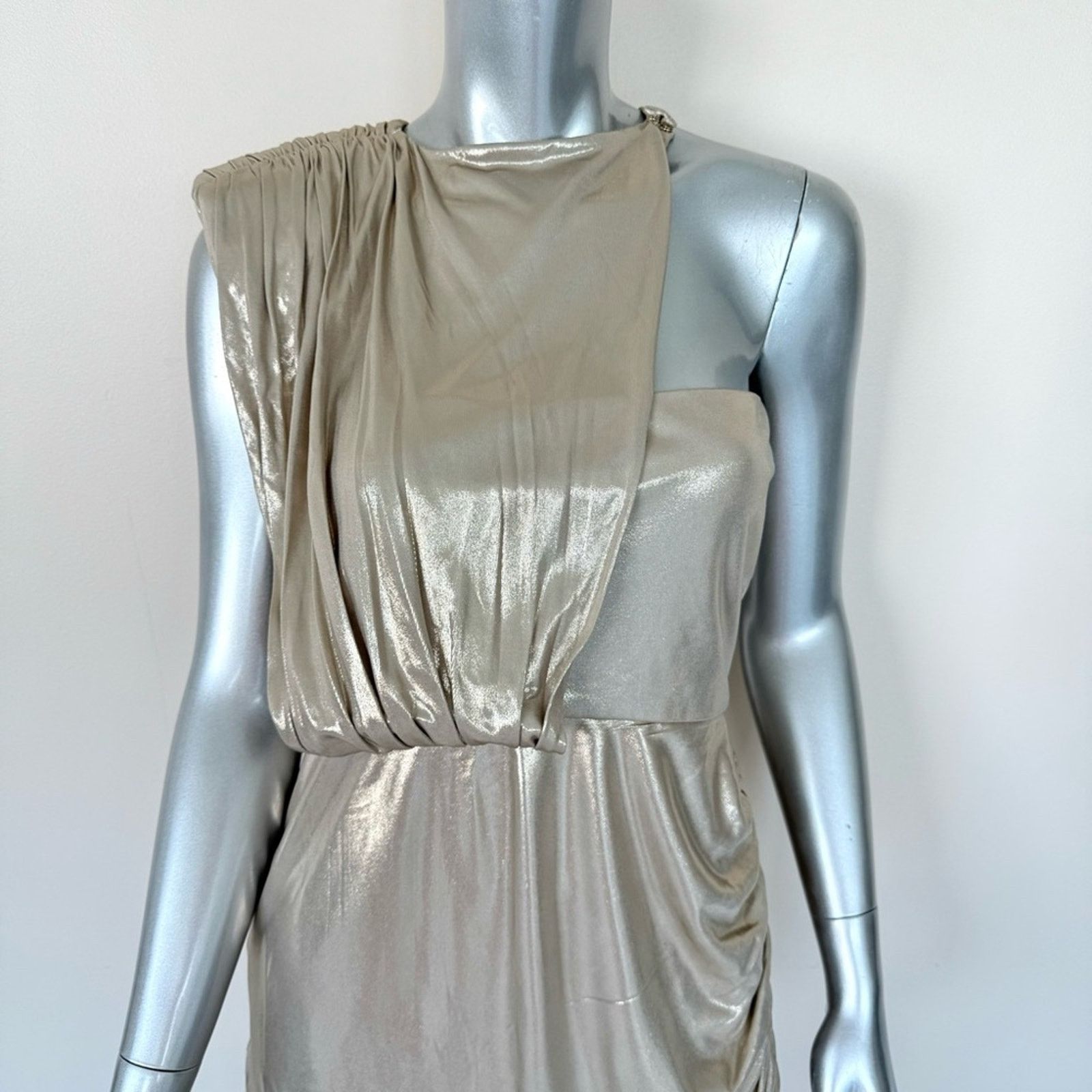 NBDN Nobrandedon NWT Simona Corsellini Evening Dress Size L Retail 677$ Size L / US 10 / IT 46 - 2 Thumbnail