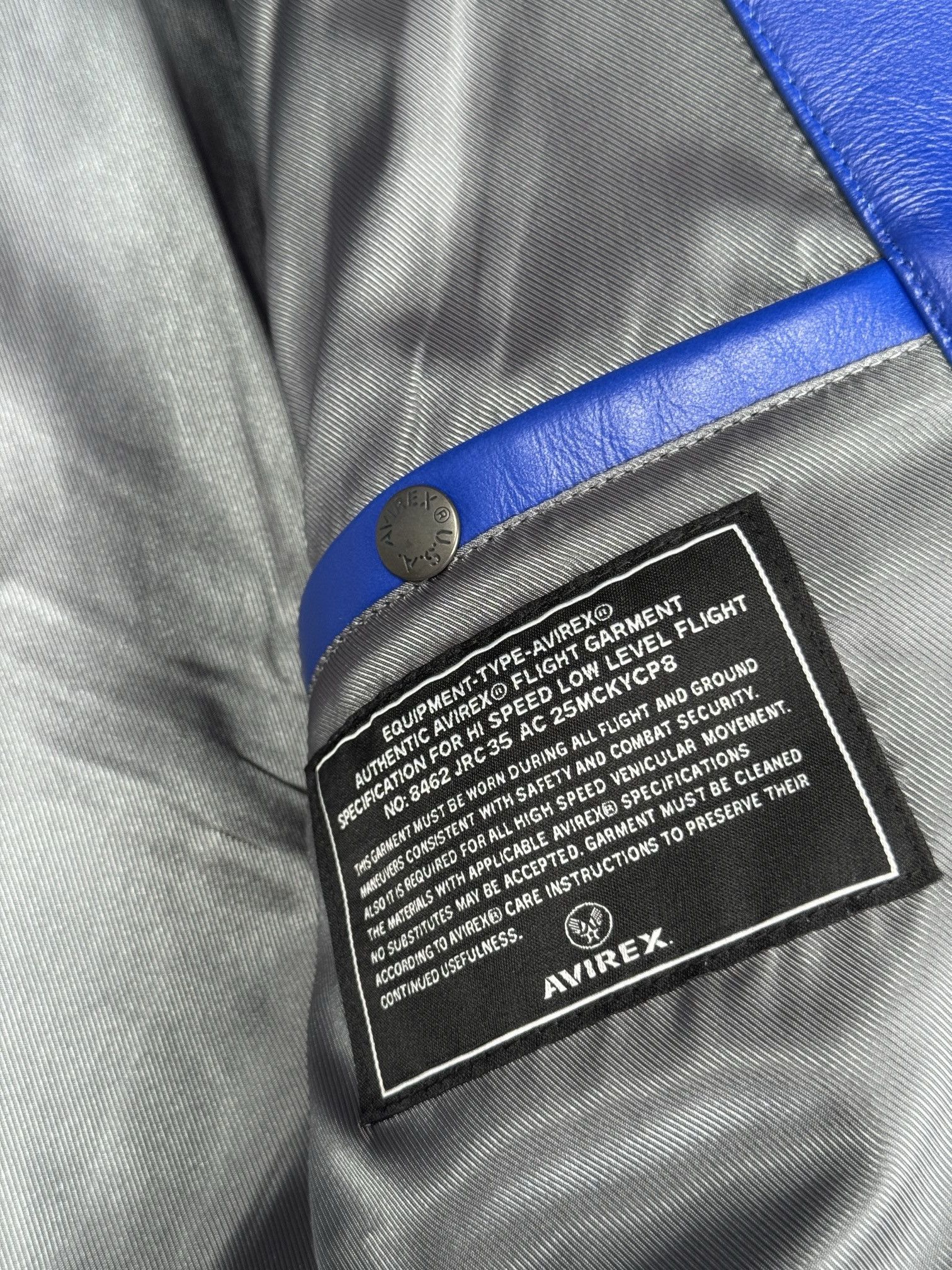 Avirex London icon leather jacket