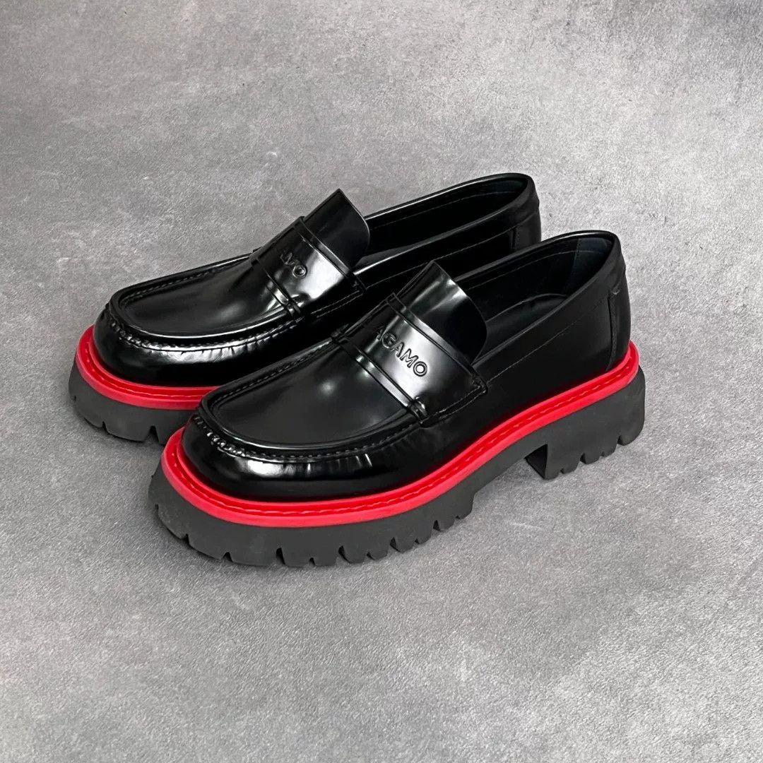 Salvatore Ferragamo Salvatore Ferragamo Leather Black Lowtop Sneakers 7.5 Men Size US 7.5 / EU 40-41 - 1 Thumbnail