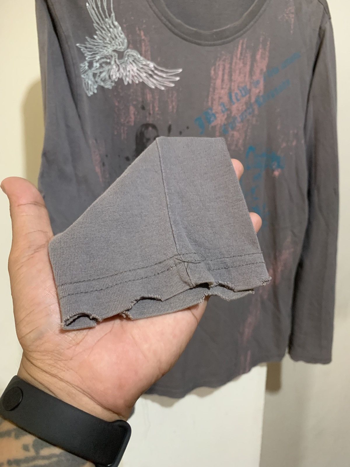 Japanese Brand Japanese Y2K Jambangee Poem Longsleve Tee Shirt Size US M / EU 48-50 / 2 - 2 Thumbnail