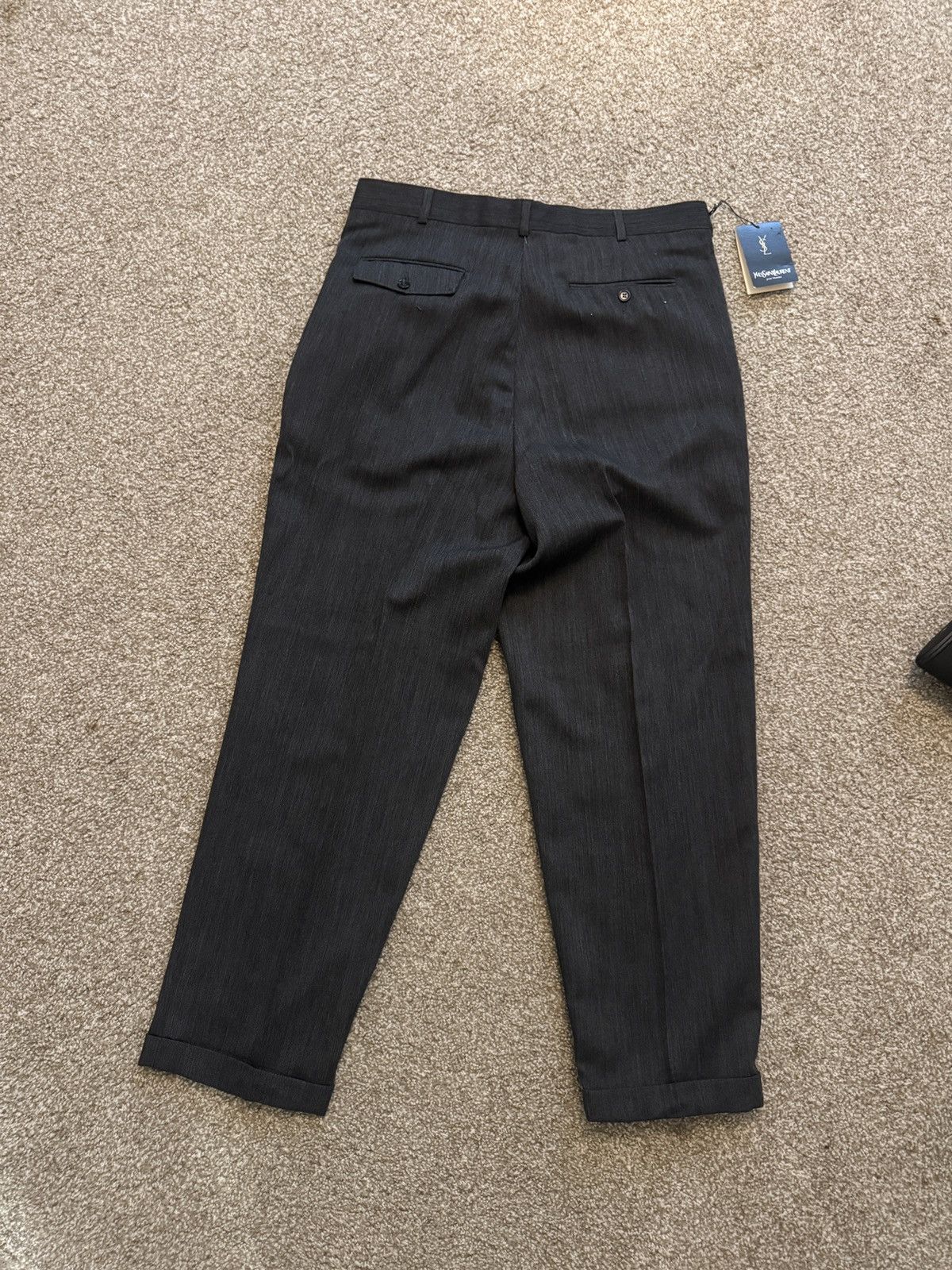 Yves Saint Laurent Yves Saint Laurent cuffed wool blend pants Size US 36 / EU 52 - 4 Thumbnail