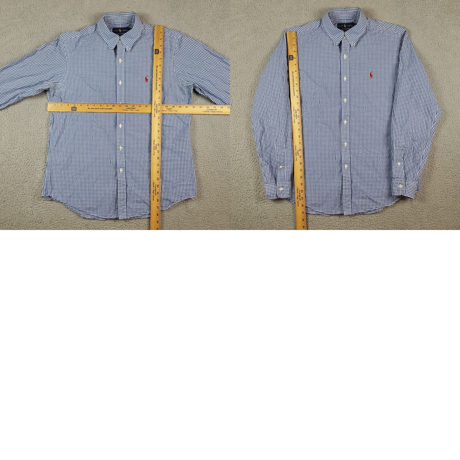 Ralph Lauren VINTAGE Ralph Lauren Shirt Button-Down Collared Gingham Plaid Blue Men's Size L Preppy Shirt Size US L / EU 52-54 / 3 - 8 Thumbnail