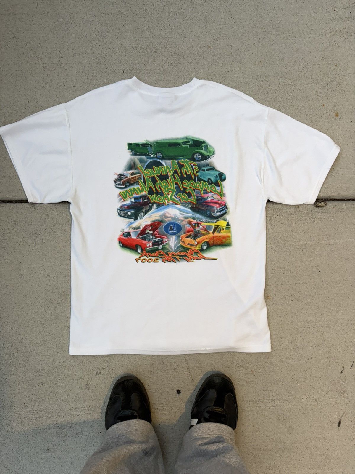 Other Vintage 90s style white double stitched graphic tee Size US M / EU 48-50 / 2 - 1 Thumbnail
