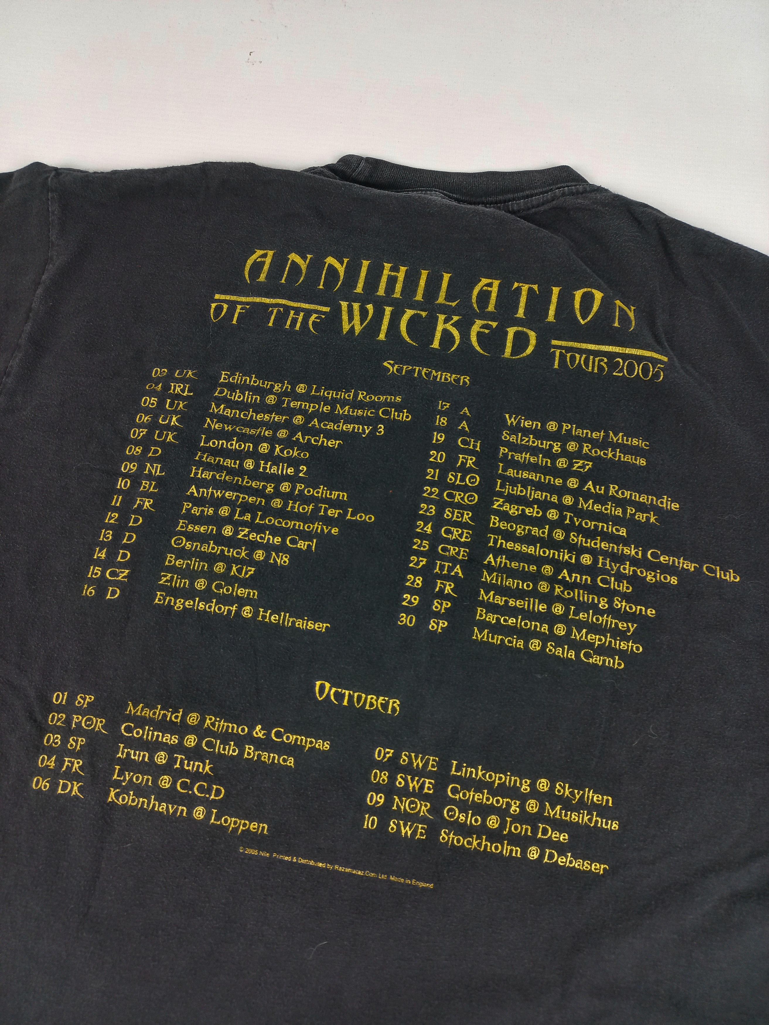 Band Tees Nile vintage t-shirt 2005 Size US L / EU 52-54 / 3 - 4 Thumbnail