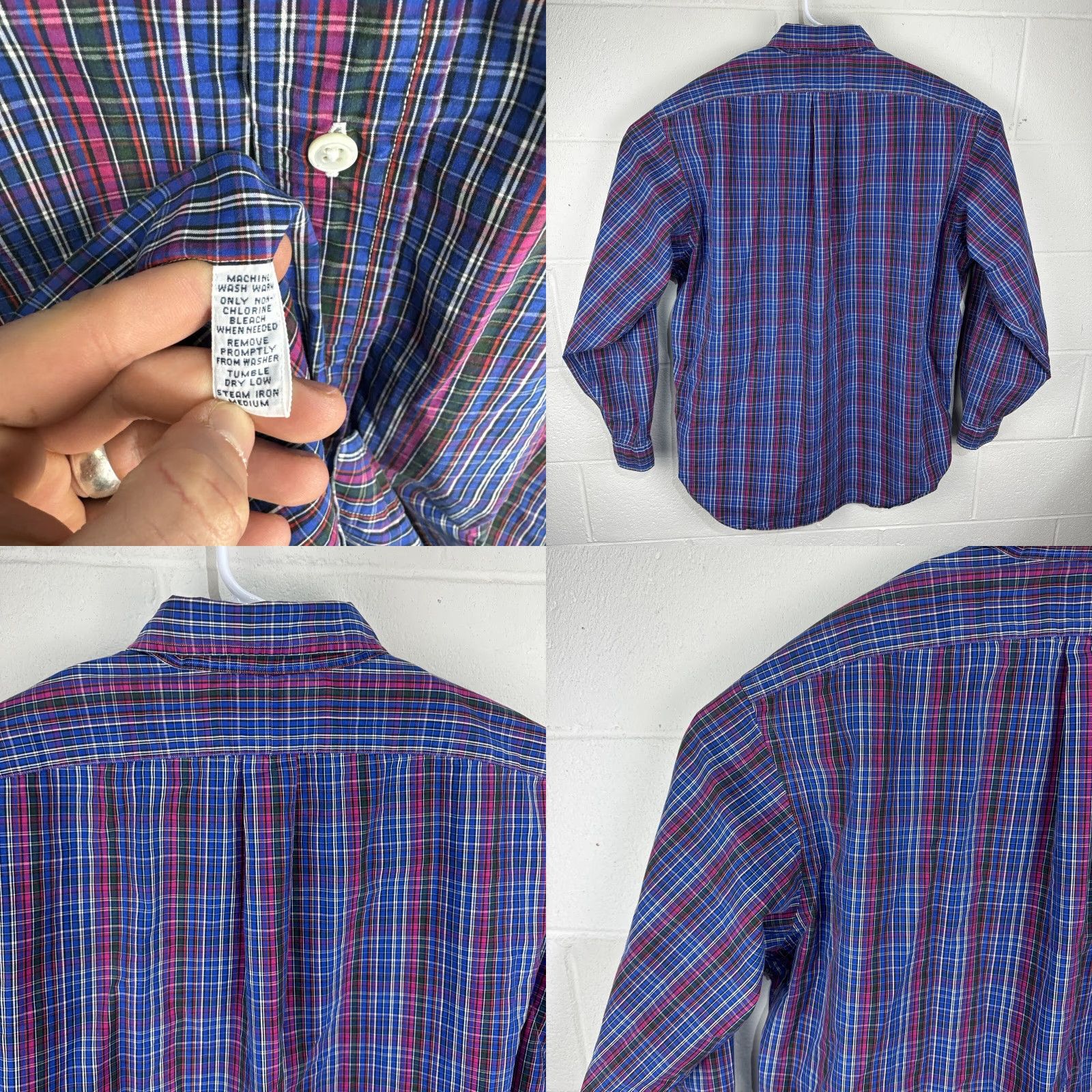 Polo Ralph Lauren VINTAGE Polo Ralph Lauren Mens Classic Fit Shirt XL Plaid Long Sleeve Button-Up Shirt Size US XL / EU 56 / 4 - 9 Thumbnail