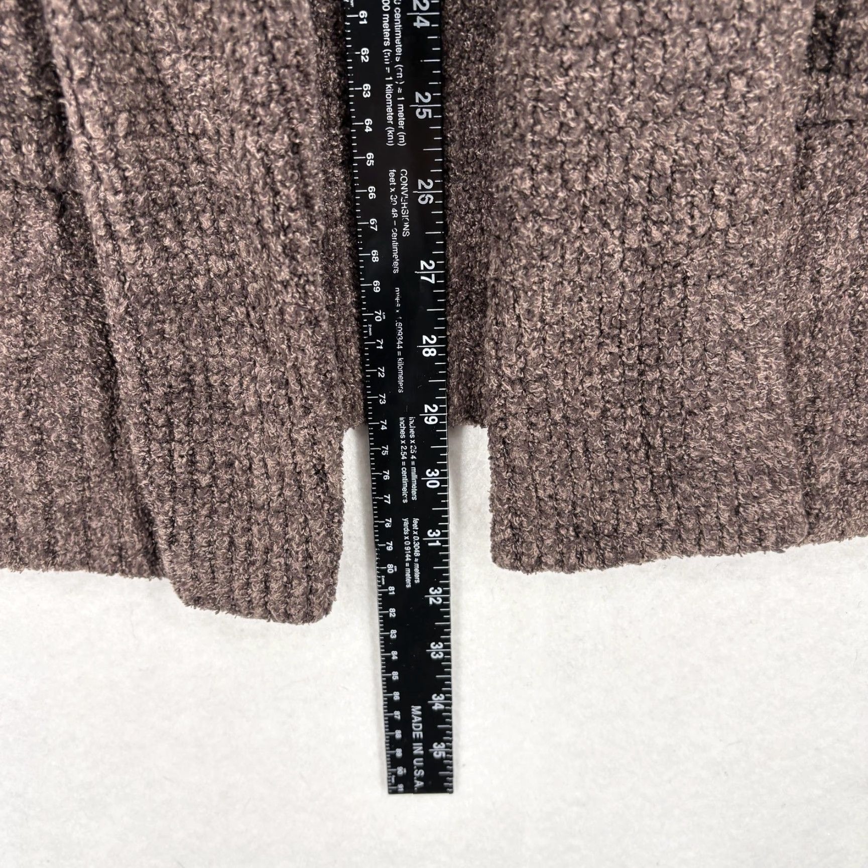 Vintage Barefoot Dreams Sweater Womens Small Brown Cozychic Lite Open Cardigan Pockets Size S / US 4 / IT 40 - 7 Thumbnail