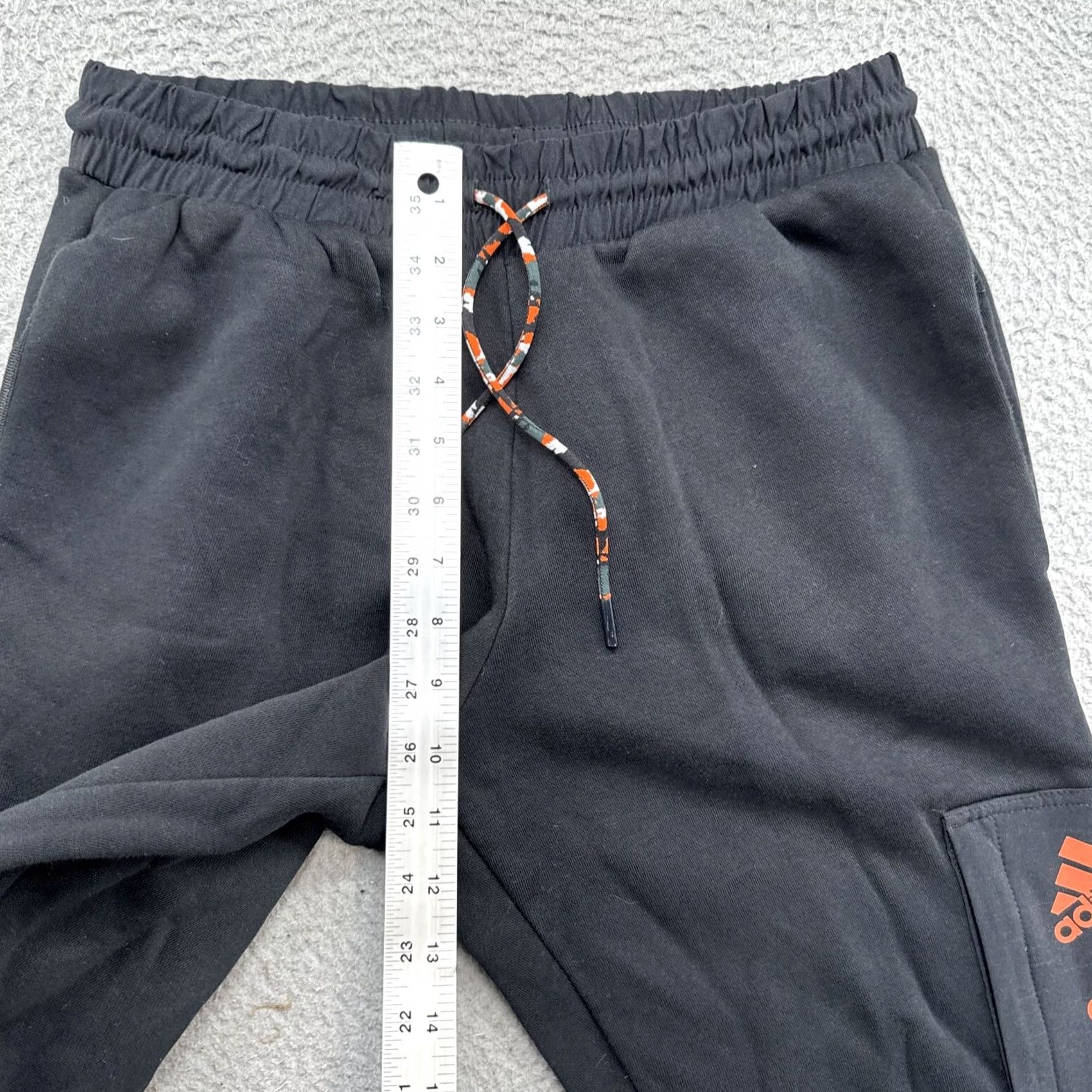 Adidas Adidas Track Pants Men’s Small Black Elastic Waist Drawstring Straight Leg Joggers Pants Size US 29 - 6 Thumbnail