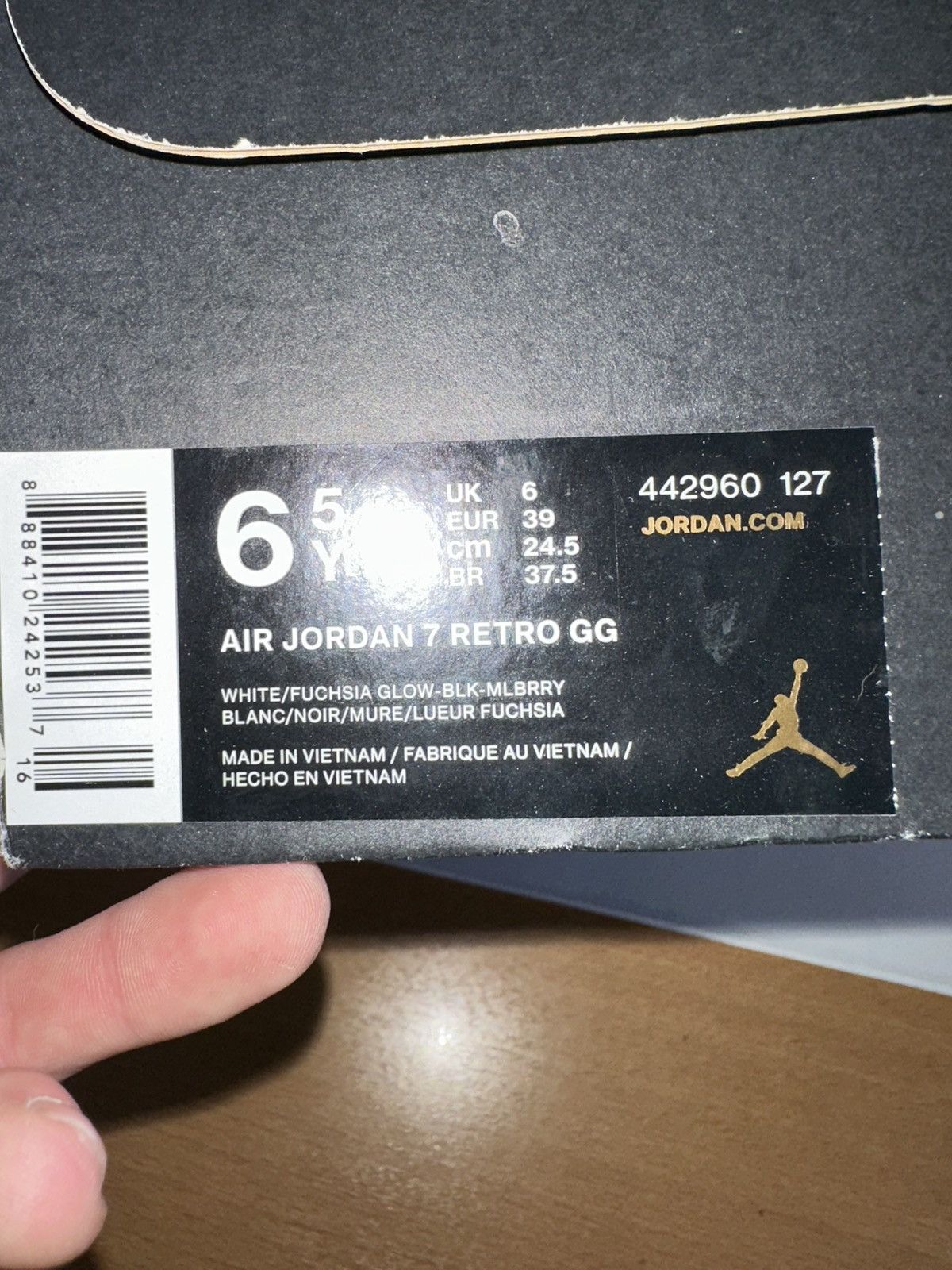 Jordan Brand DS Jordan 7 Retro “Fuchsia Glow” Size US 6.5 / EU 39-40 - 6 Thumbnail