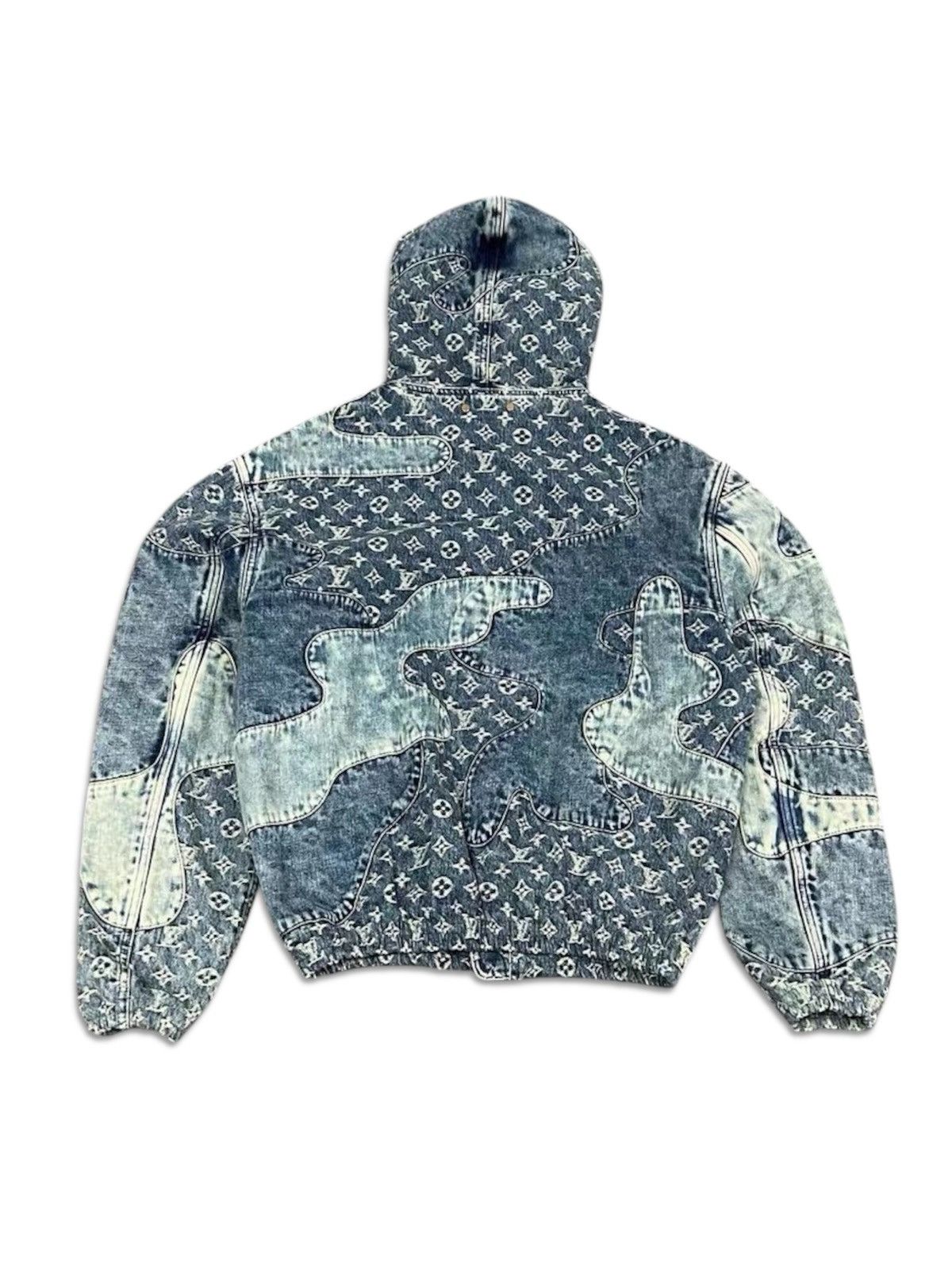 Louis Vuitton × Nigo Louis Vuitton X Nigo 50 Monogr Patchwork Denim hoodie Jacket Size US M / EU 48-50 / 2 - 3 Thumbnail