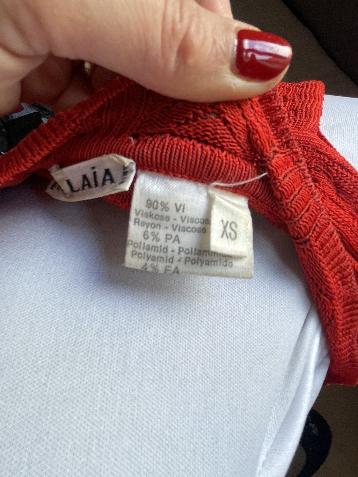 Alaia ALAIA BEAUTIFUL RED DRESS VINTAGE Size XS / US 0-2 / IT 36-38 - 7 Thumbnail