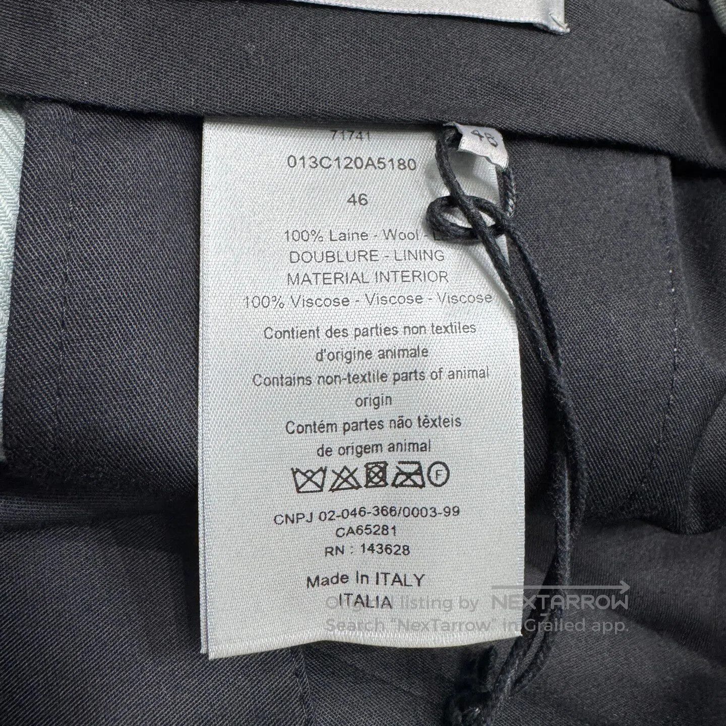 Dior Dior Solid-color wool casual pants| Size US 30 / EU 46 - 4 Thumbnail