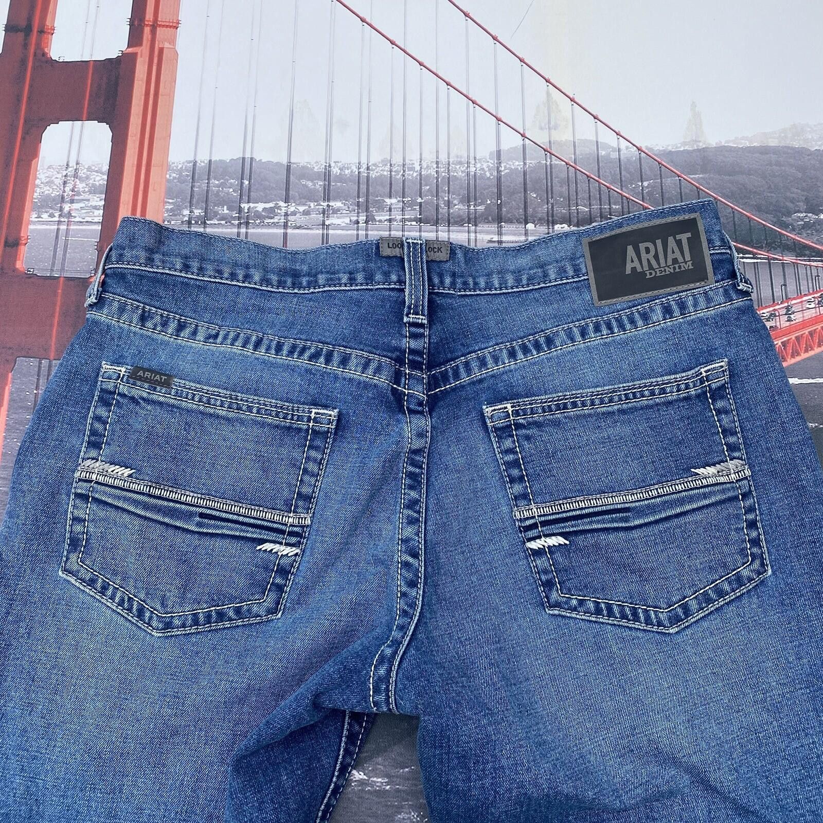 Ariat Ariat M5 Marston Men’s Sz 35x36 Straight Fit Leg Jeans Blue Size US 35 - 4 Thumbnail