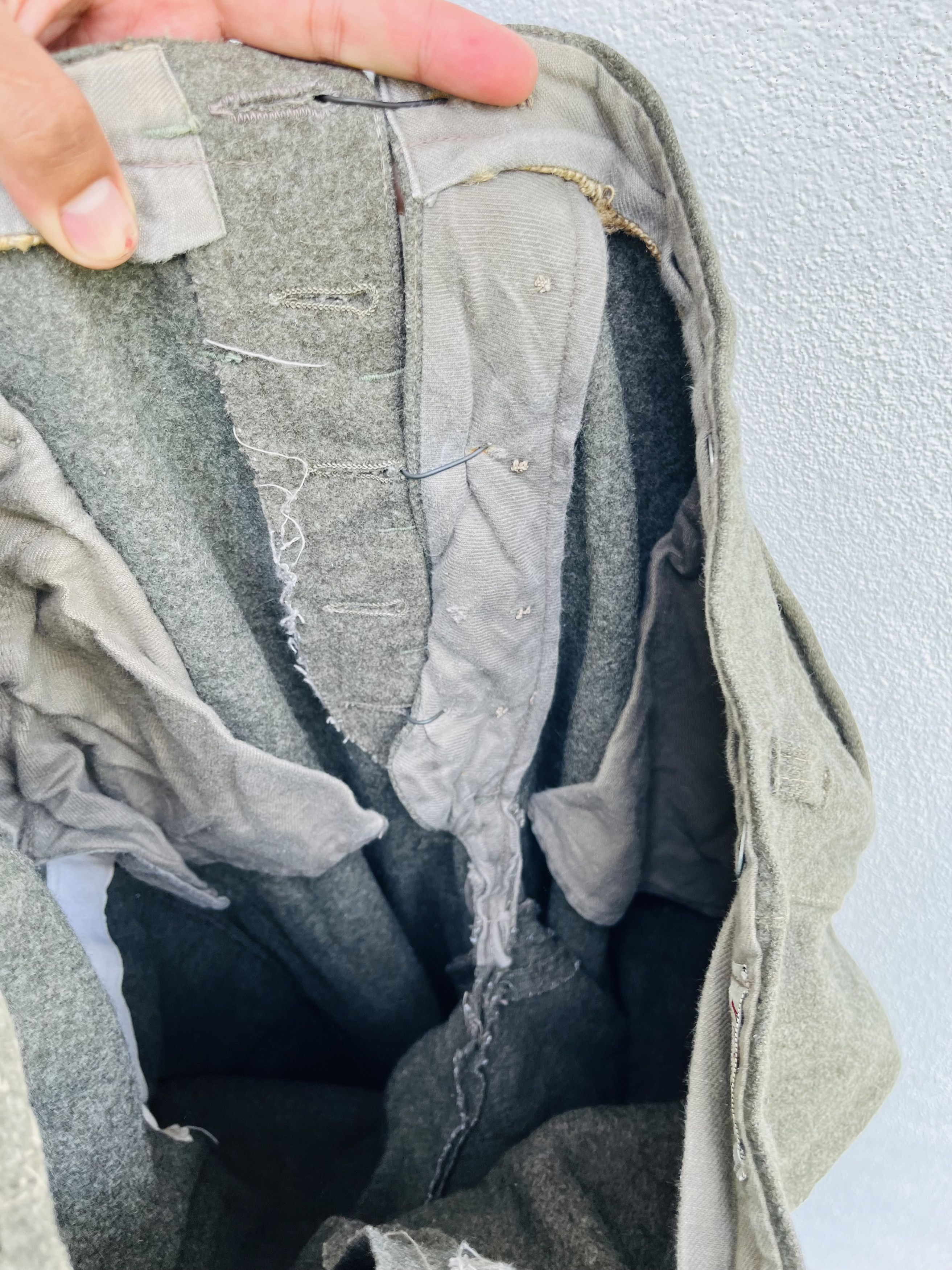 Vintage Vintage 40s World War 2 Swedish ACB Military Pant ww2 Size US 33 - 13 Thumbnail