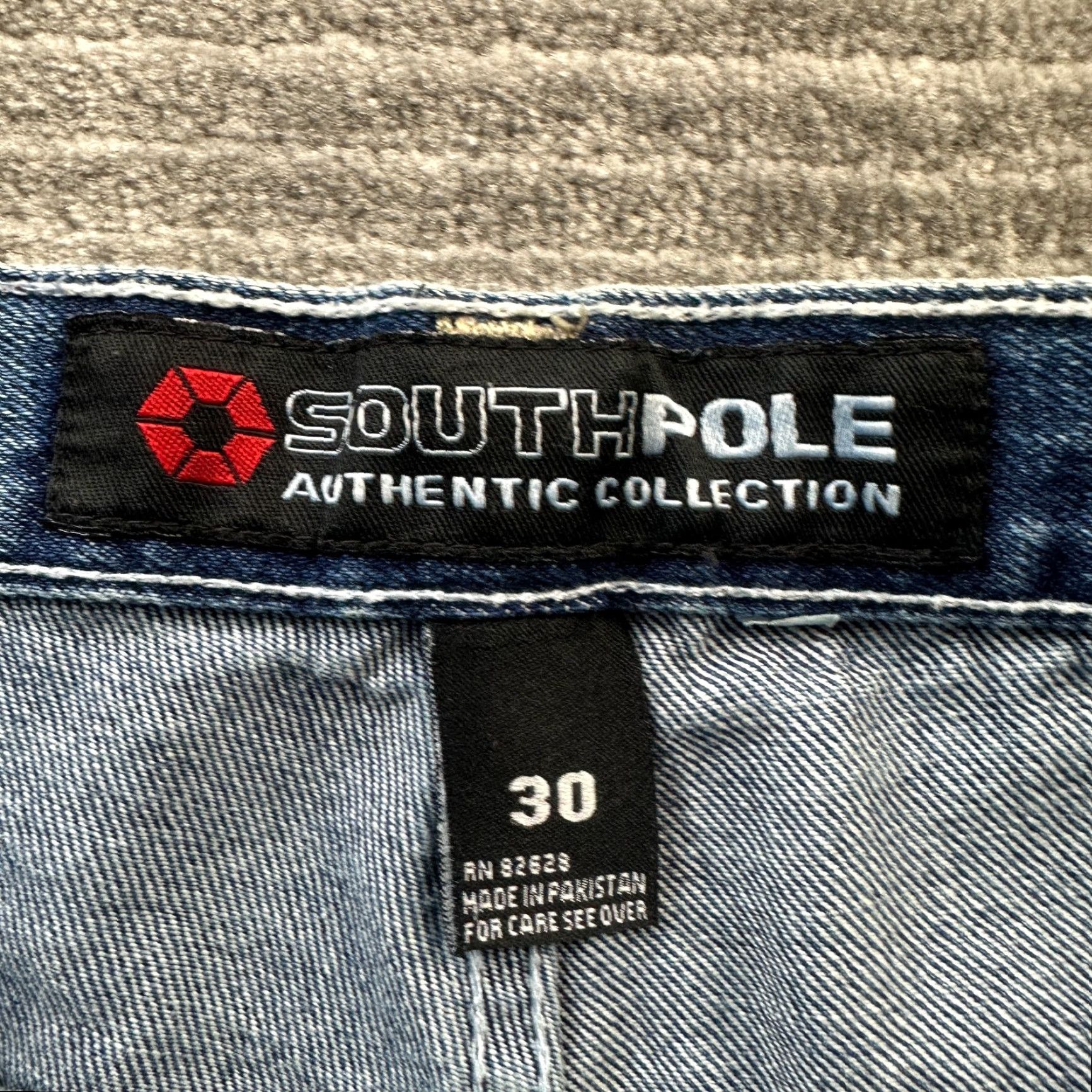 Southpole VINTAGE Southpole Jeans Mens 30 Blue Denim Pants Y2K Baggy Relaxed Wide-Leg 5-Pocket Embroidered Logo Hip Hop Size US 38 / EU 54 - 6 Thumbnail