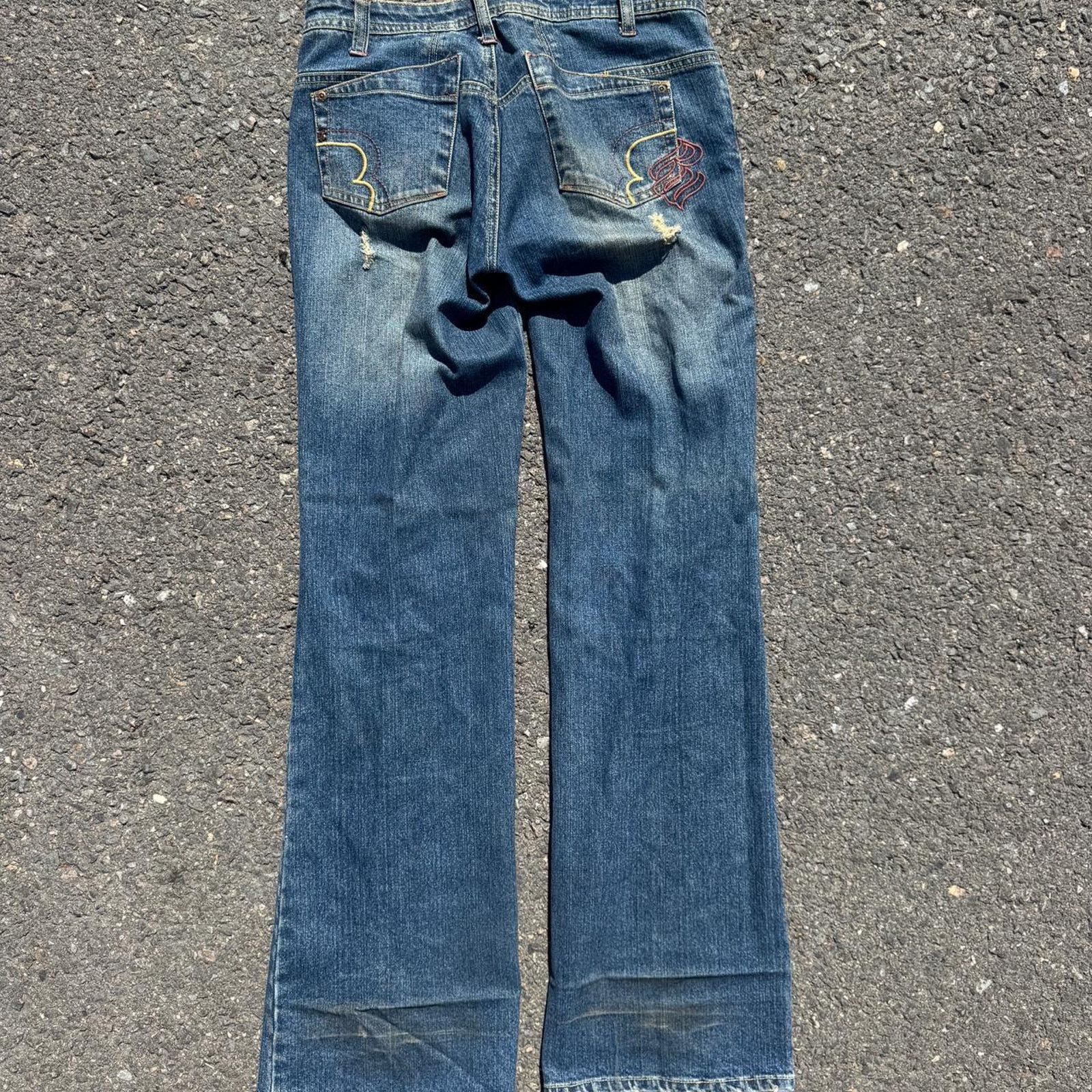 Rocawear Vintage 90s Rocawear Bell Bottoms Evisu Embroidery – Size 3 Size 27" / US 4 / IT 40 - 2 Thumbnail