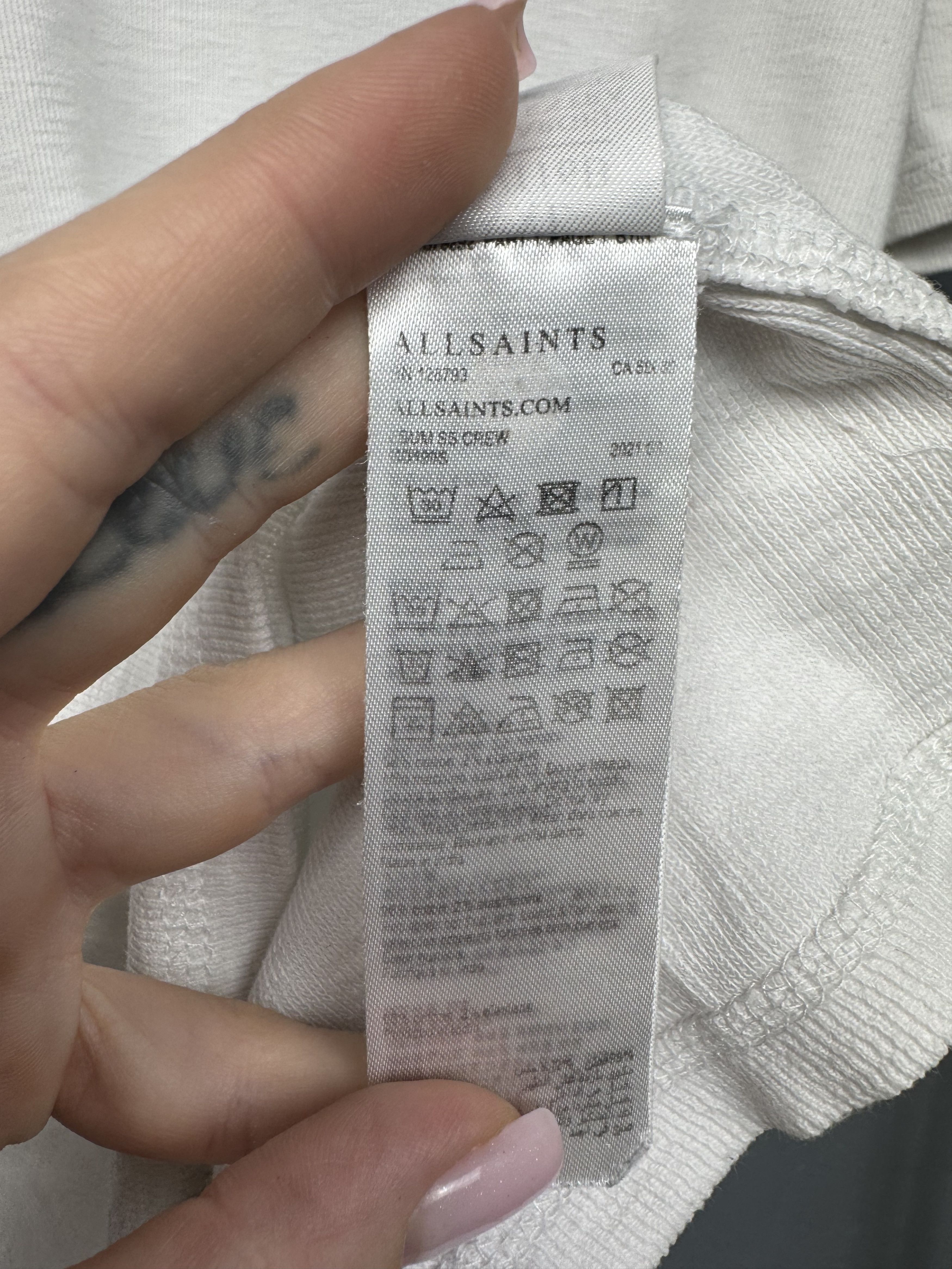 Allsaints AllSaints Esum SS Crew Neck Heavy Cotton T-Shirt Size US XXL / EU 58 / 5 - 8 Thumbnail