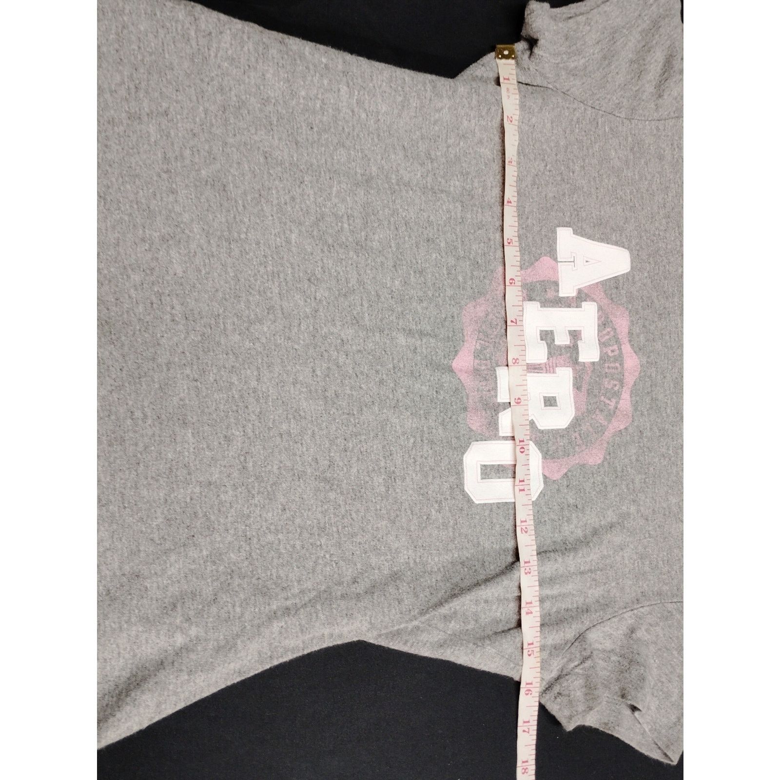 Aeropostale AERO Grey Graphic Logo Tee Size S / US 4 / IT 40 - 4 Thumbnail