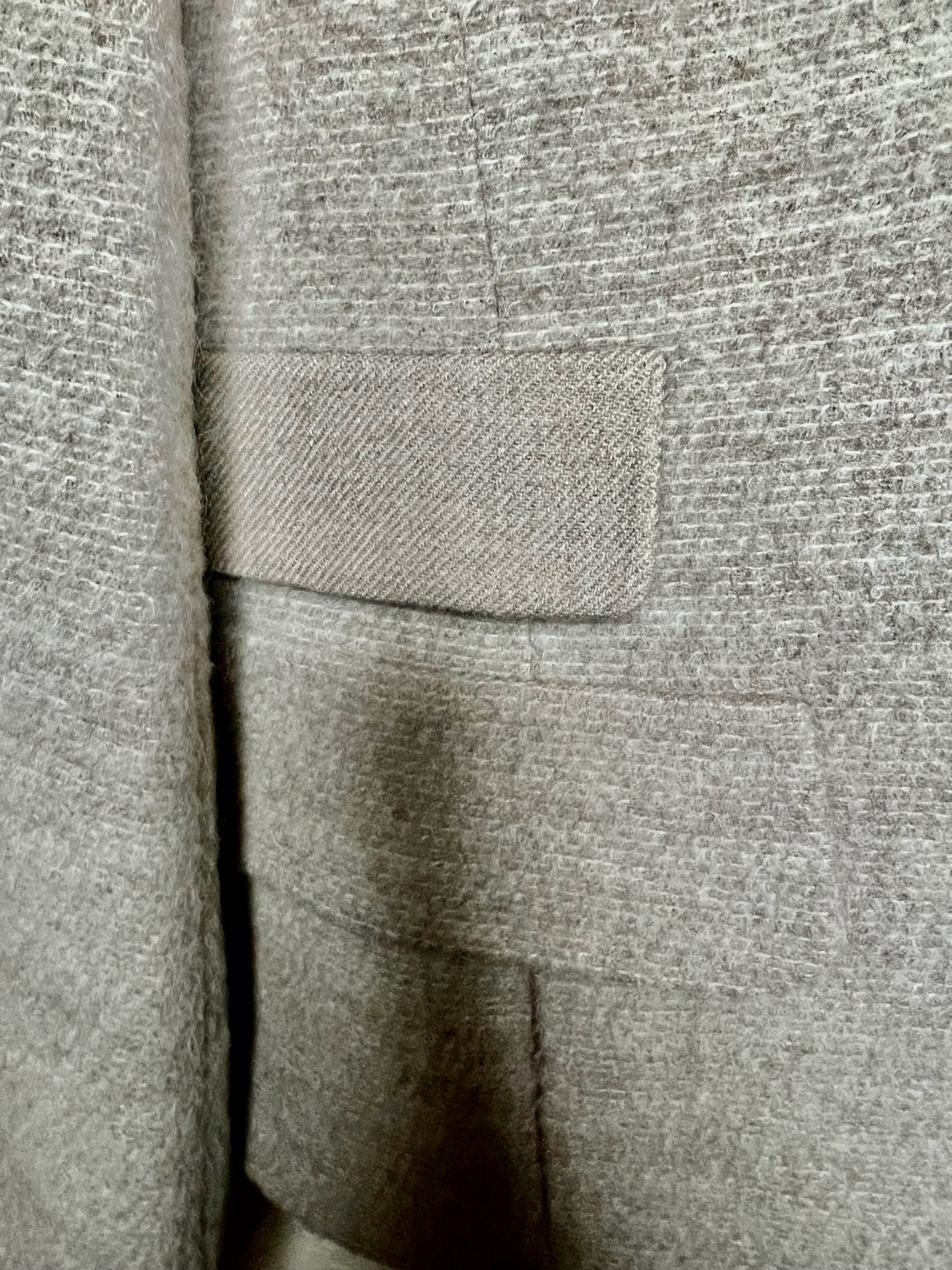 Akris Akris Wool Alpaca Cropped Blazer Gray Jacket Designer Size L / US 10 / IT 46 - 6 Thumbnail