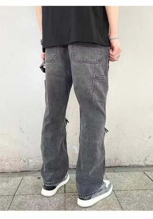Designer × Vintage ripped paint double knee carpenter pants Size US 32 / EU 48 - 4 Thumbnail