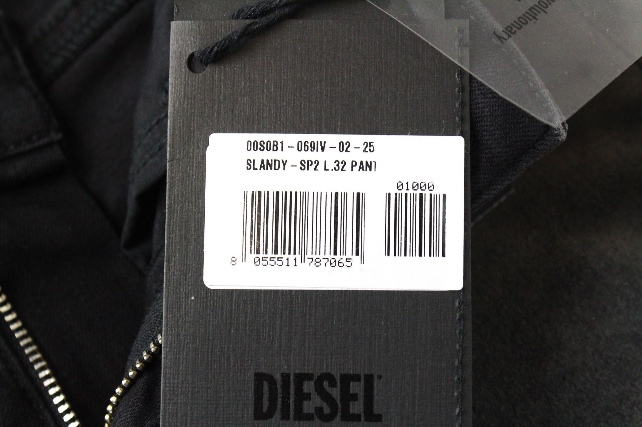 Diesel SLANDY-SP2 069IV W25/L32 Grey Jeans 71253 Size 25" / US 0 / IT 36 - 7 Thumbnail