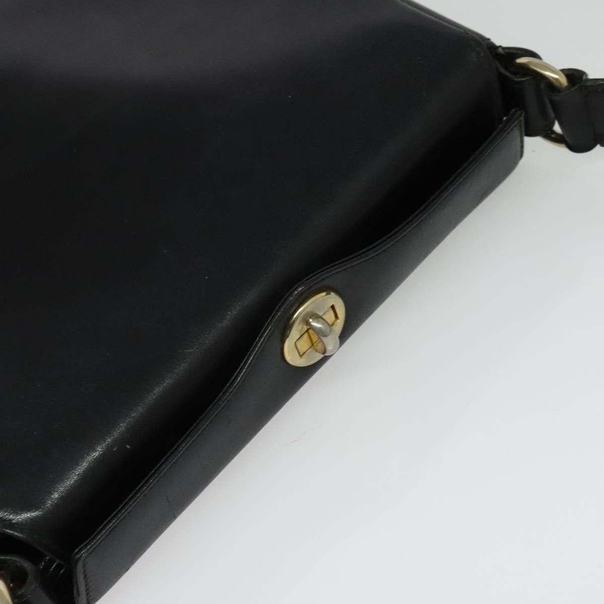 Gucci GUCCI Shoulder Bag Leather Black Gold Size ONE SIZE - 6 Thumbnail