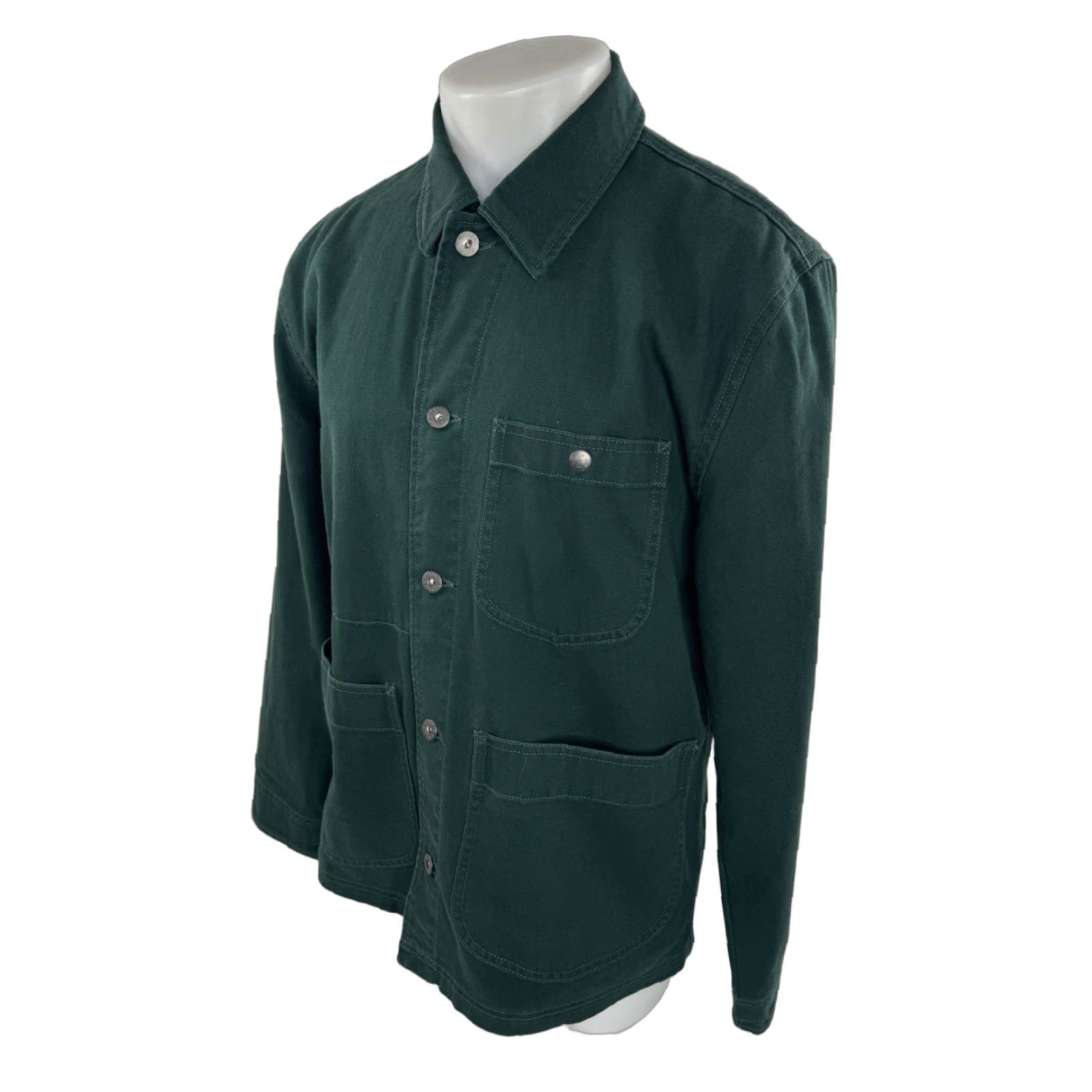 Wallace & Barnes Wallace & Barnes Jacket - Canvas Ranch Chore Barn Field Mens M/L Green Cotton Canvas Coat - EXCELLENT Size US L / EU 52-54 / 3 - 1 Thumbnail