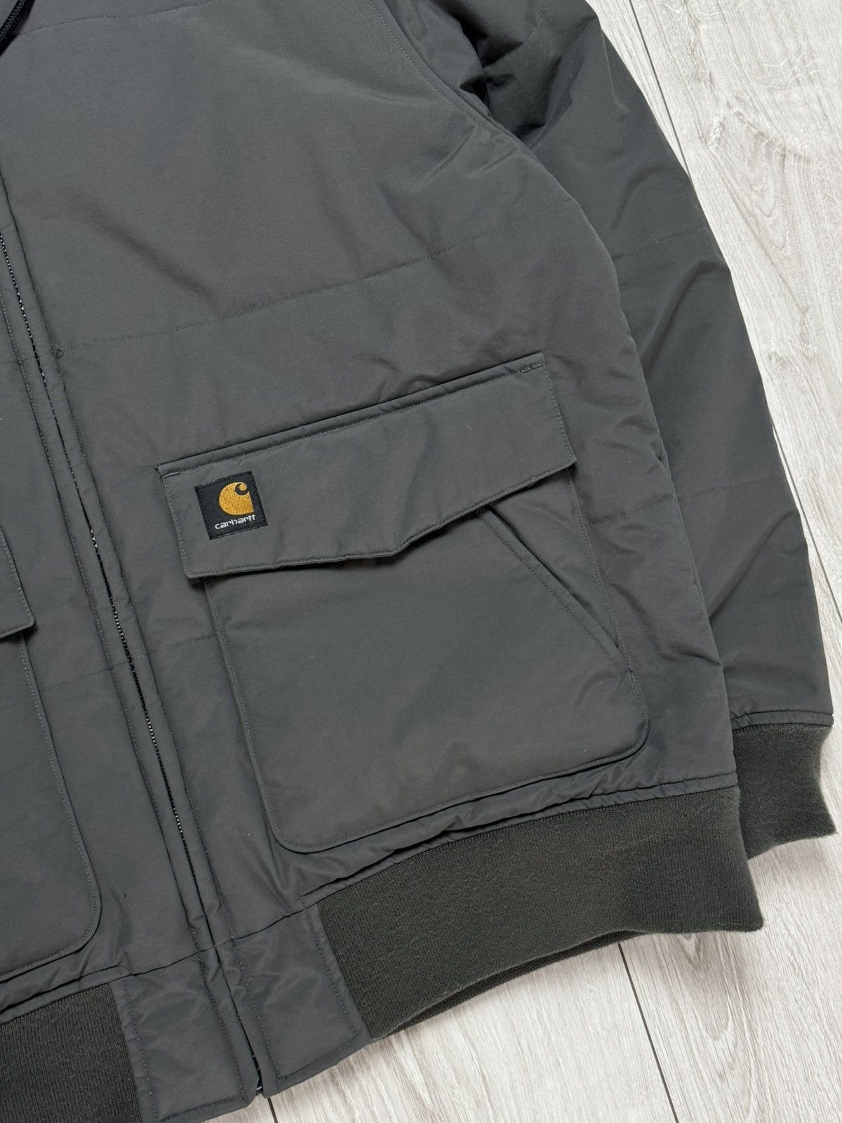 Carhartt × Vintage Carhartt Vintage Puffer Jacket Bomber Ma 1 Center Logo Y2K Size US XL / EU 56 / 4 - 4 Thumbnail