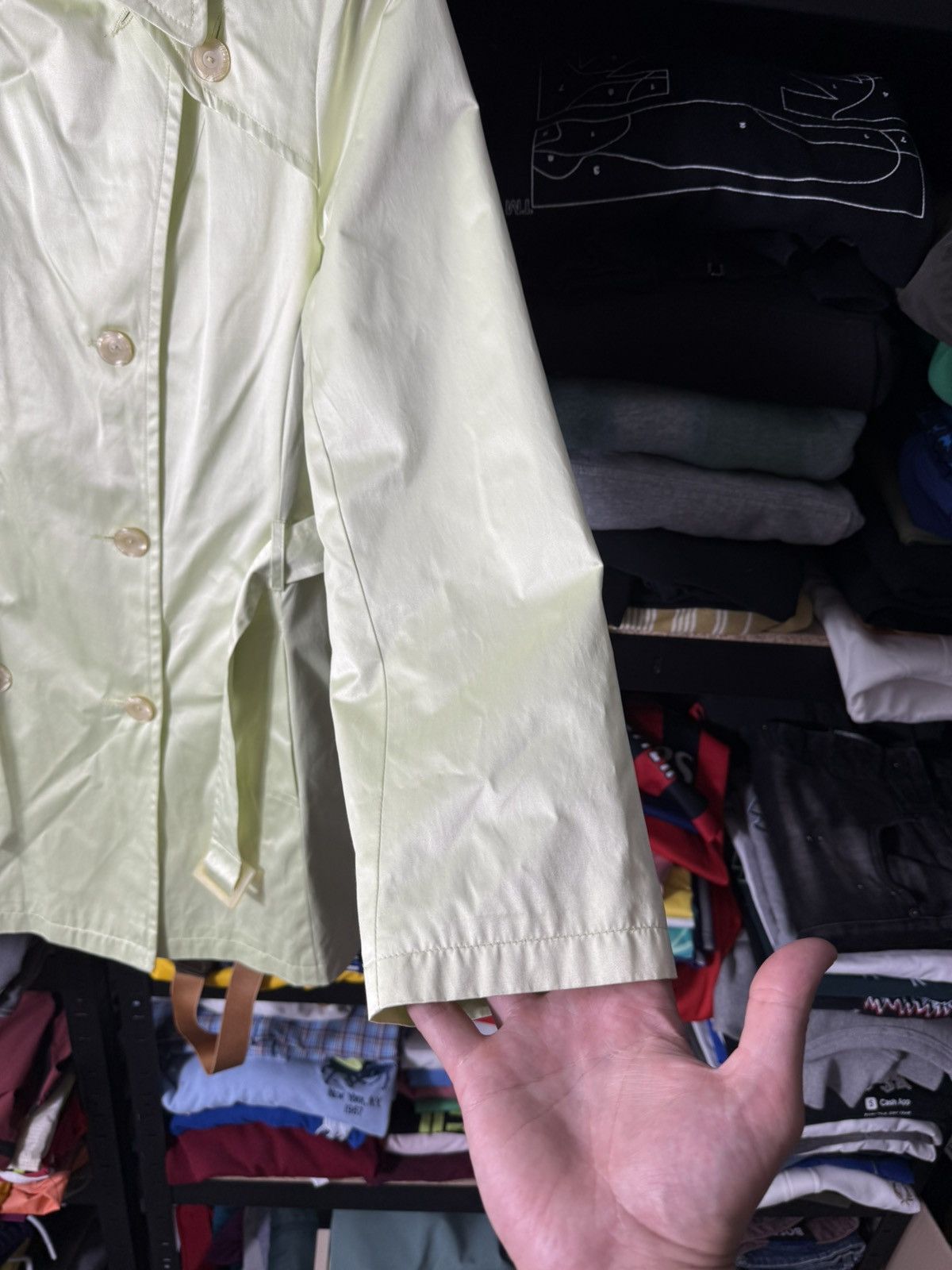Casablanca Casablanca Women’s Trench Coat Light Green Size 40 Size S / US 4 / IT 40 - 8 Thumbnail