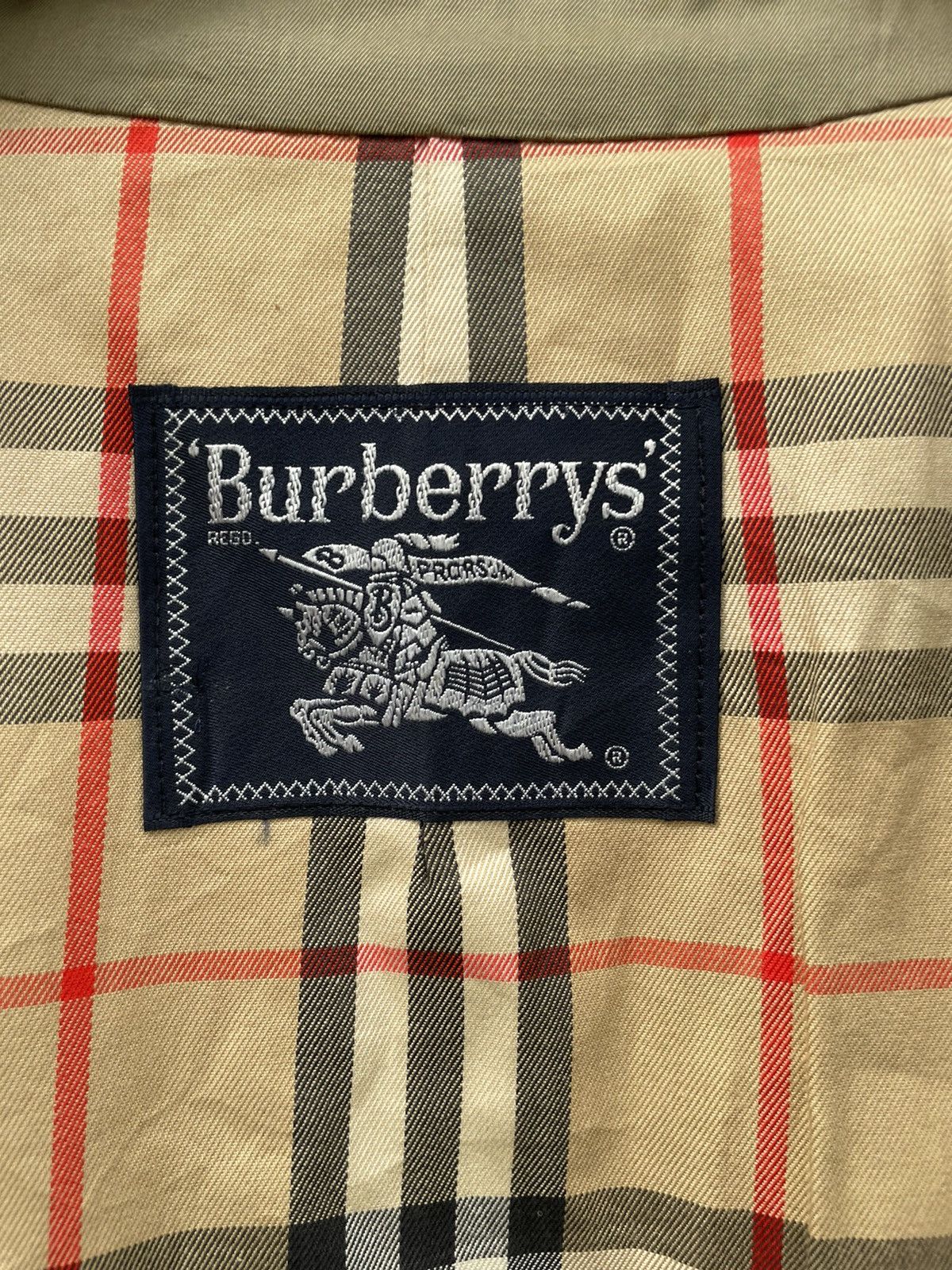 Burberry Prorsum × Vintage Vintage Burberrys Nova Check Trench Jacket Size US L / EU 52-54 / 3 - 14 Thumbnail