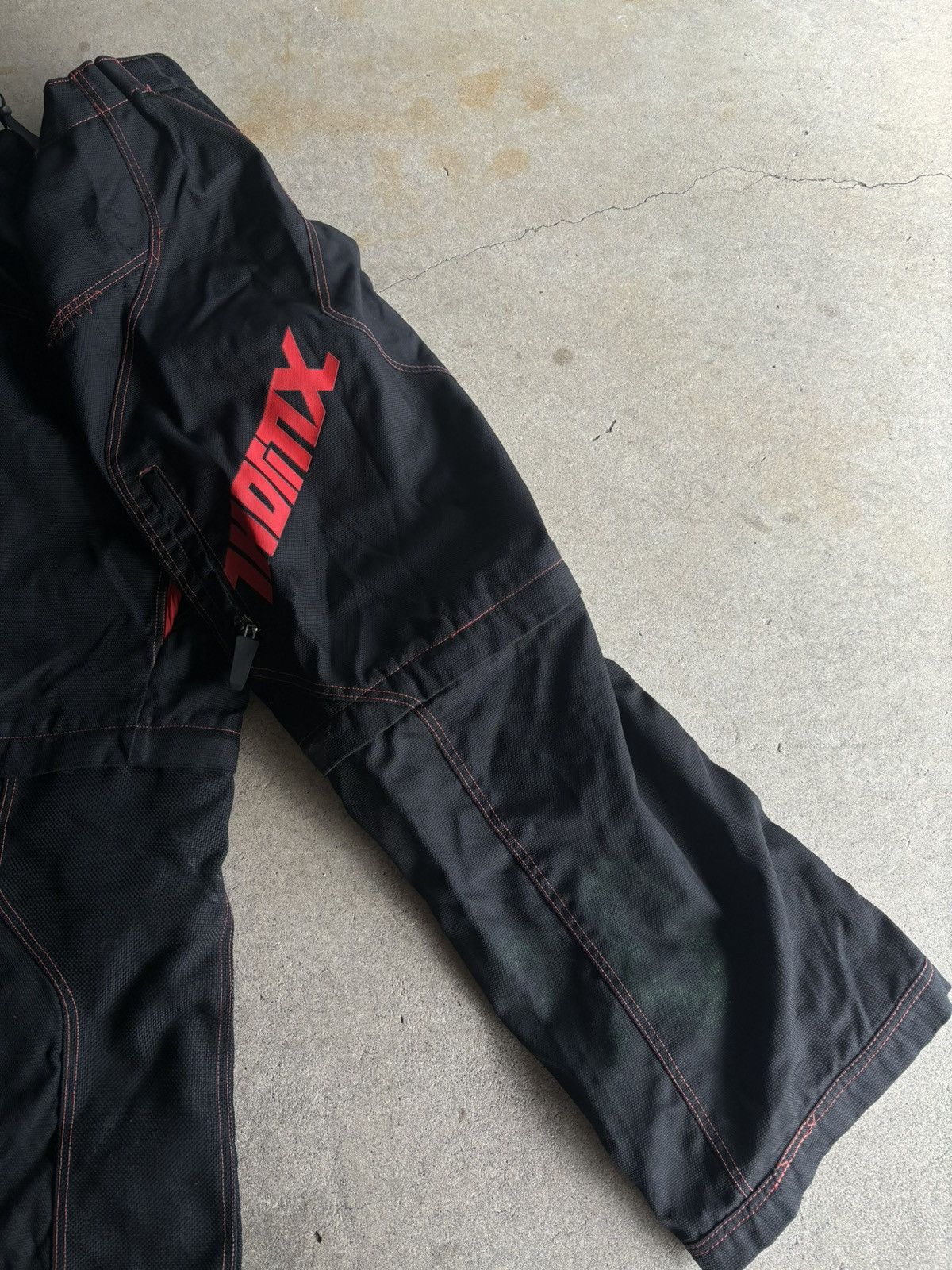 Vintage Crazy Thor Motocross Wide Leg Thick Red Accent Black Pants Size US 30 / EU 46 - 10 Thumbnail