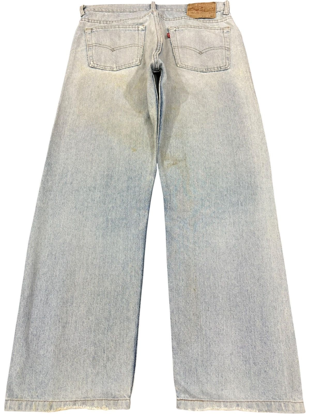 Levi's Vintage 90s Levis 505 Light Wash Distressed Jeans Size US 32 / EU 48 - 2 Thumbnail