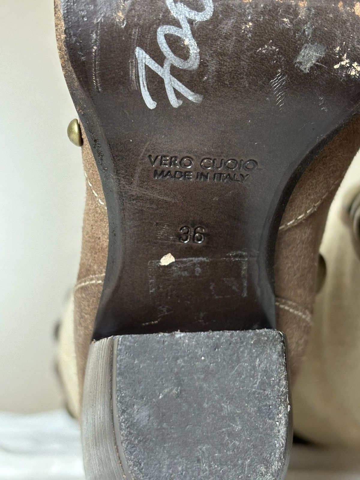 Vintage Italian leather 90s Cossacks high boots cowboy vintage shoes Size US 6 / IT 36 - 15 Thumbnail