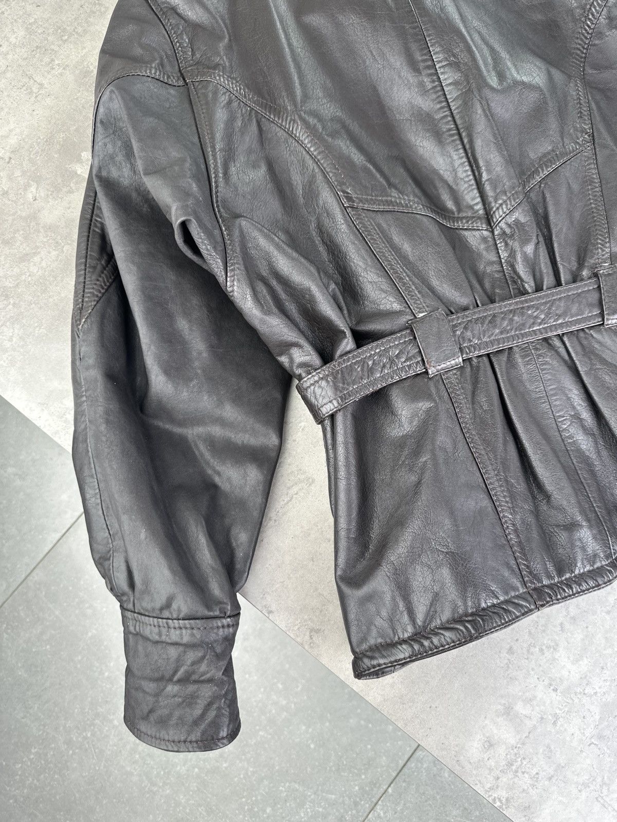 Japanese Brand Vintage Leather Jacket Size M / US 6-8 / IT 42-44 - 9 Thumbnail