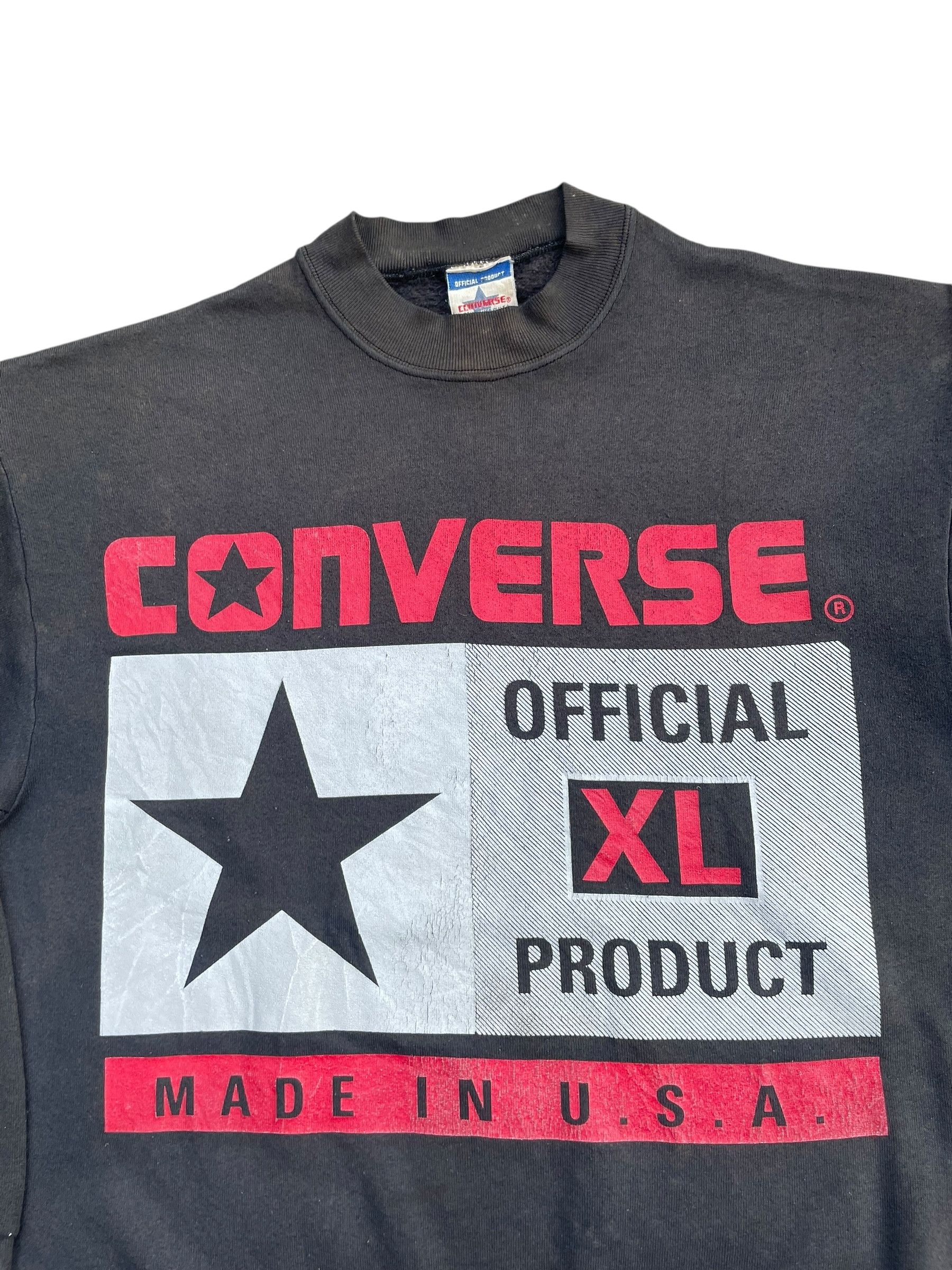 Converse Vintage Converse Sweatshirt Faded Wash Size US L / EU 52-54 / 3 - 2 Thumbnail