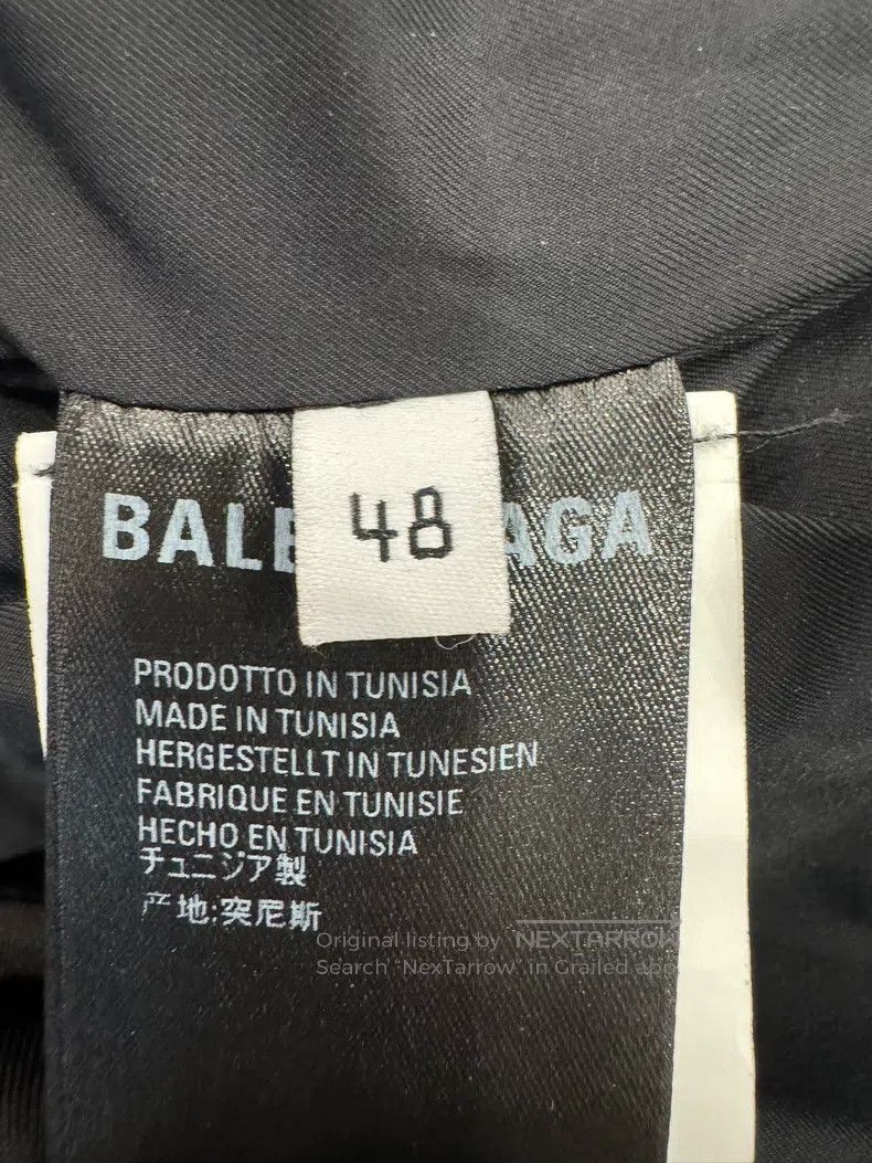 Balenciaga Balenciaga Double B Letter Logo Blue Cotton Jacket Size US M / EU 48-50 / 2 - 5 Thumbnail