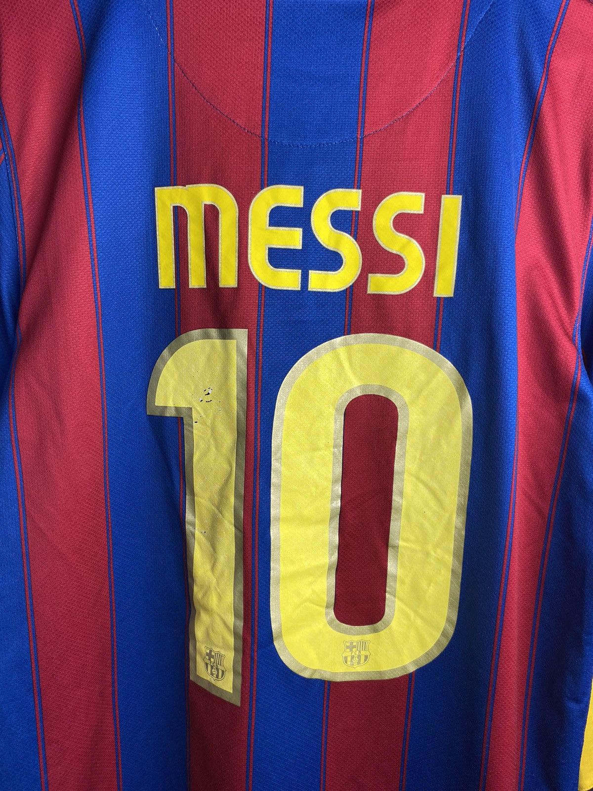 Nike 2009/10 NIKE BARCELONA 10 MESSI SOCCER FOOTBALL JERSEY SHIRT Size US M / EU 48-50 / 2 - 11 Thumbnail