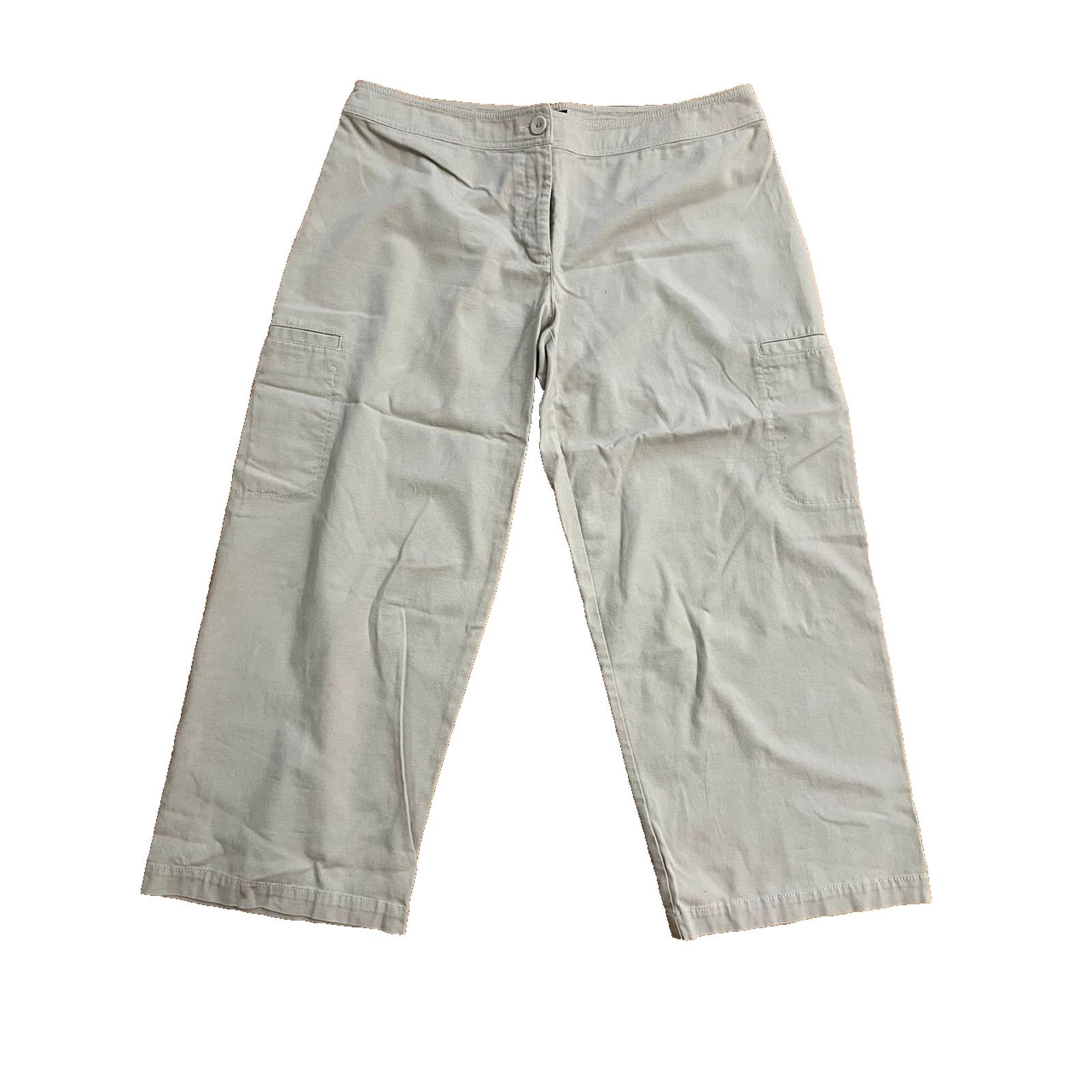 Eileen Fisher Eileen Fisher Organic Cotton Jeans Beige Medium A001881 Size 32" / US 10 / IT 46 - 2 Thumbnail