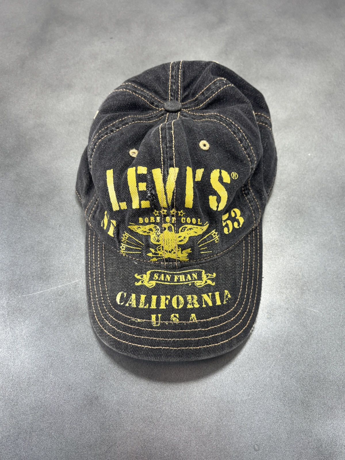 Levi's Y2K Levis Baseball Cap 2000s Vintage Printed Hat Von Dutch Size ONE SIZE - 1 Thumbnail