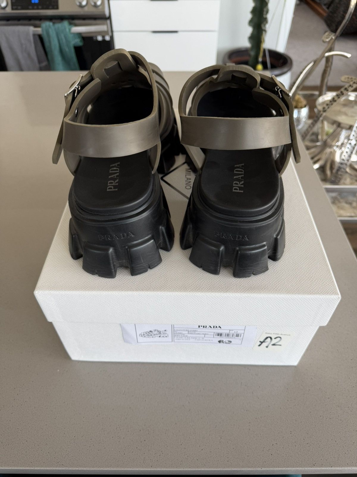 Prada Prada monolith sandals Size US 13 / EU 46 - 2 Thumbnail