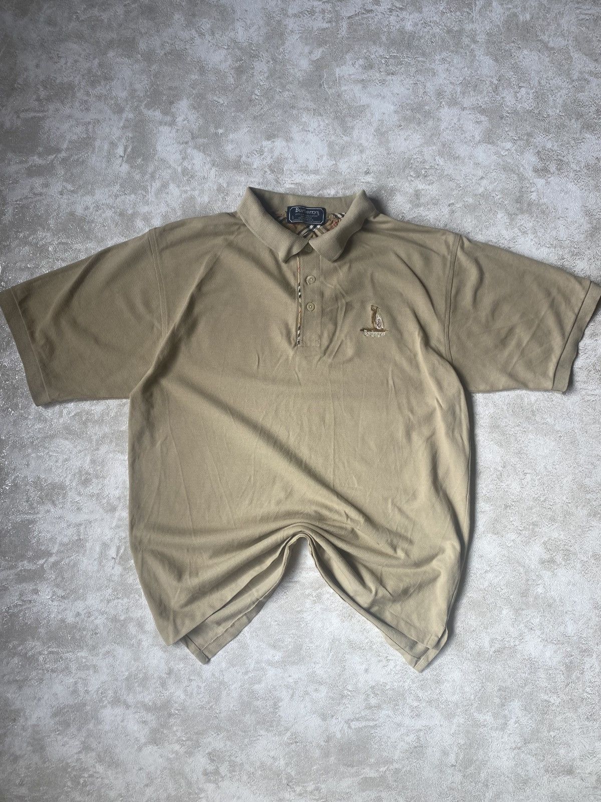 Burberry Crazy Vintage Polo Burberrys Made In USA Size US L / EU 52-54 / 3 - 1 Thumbnail